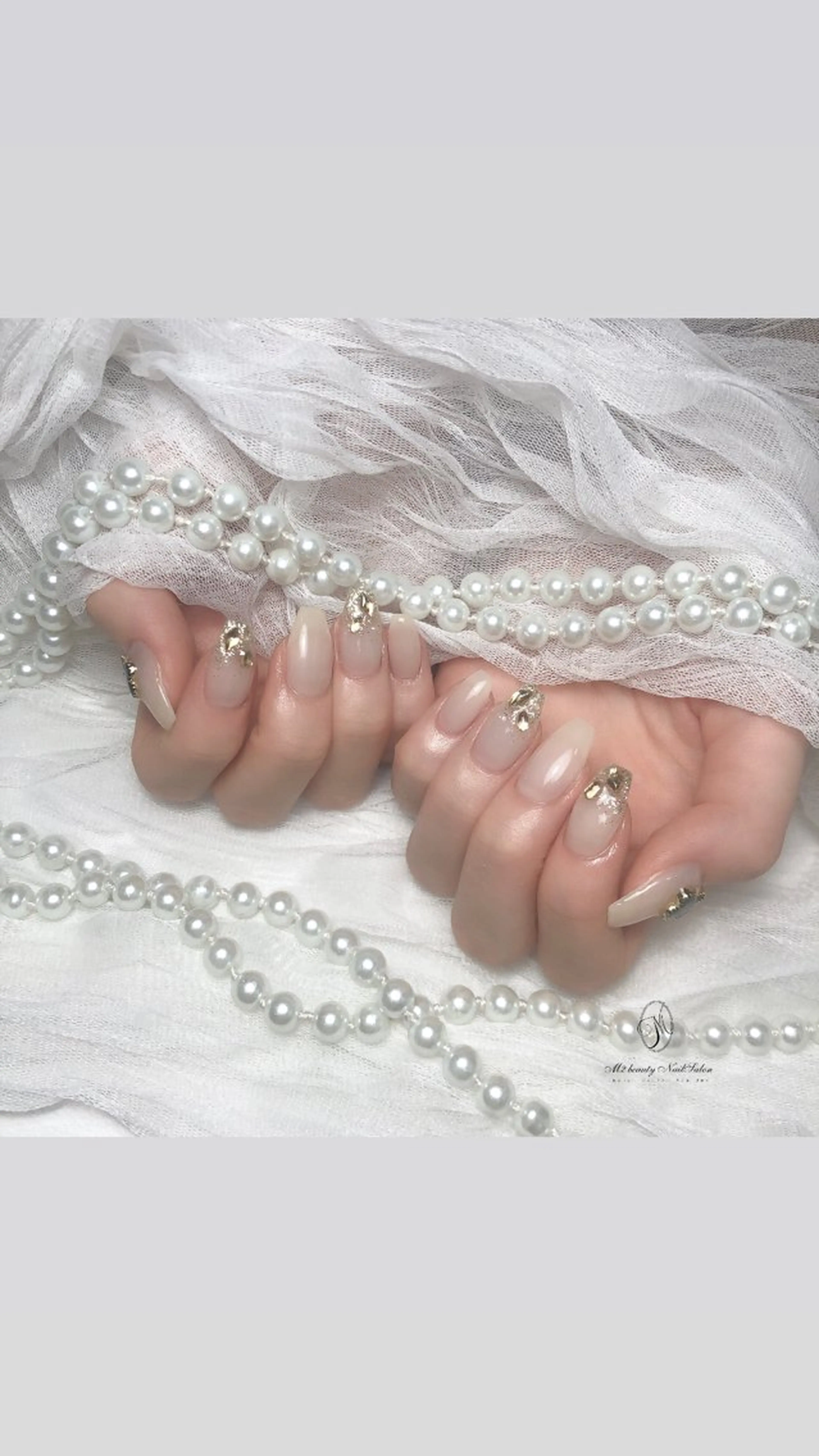 ネイル アートネイル 長さ出し フラッシュネイル ジェルネイル ラメ(グリッター) ハンドネイル M2 beauty Nankaのネイルデザイン