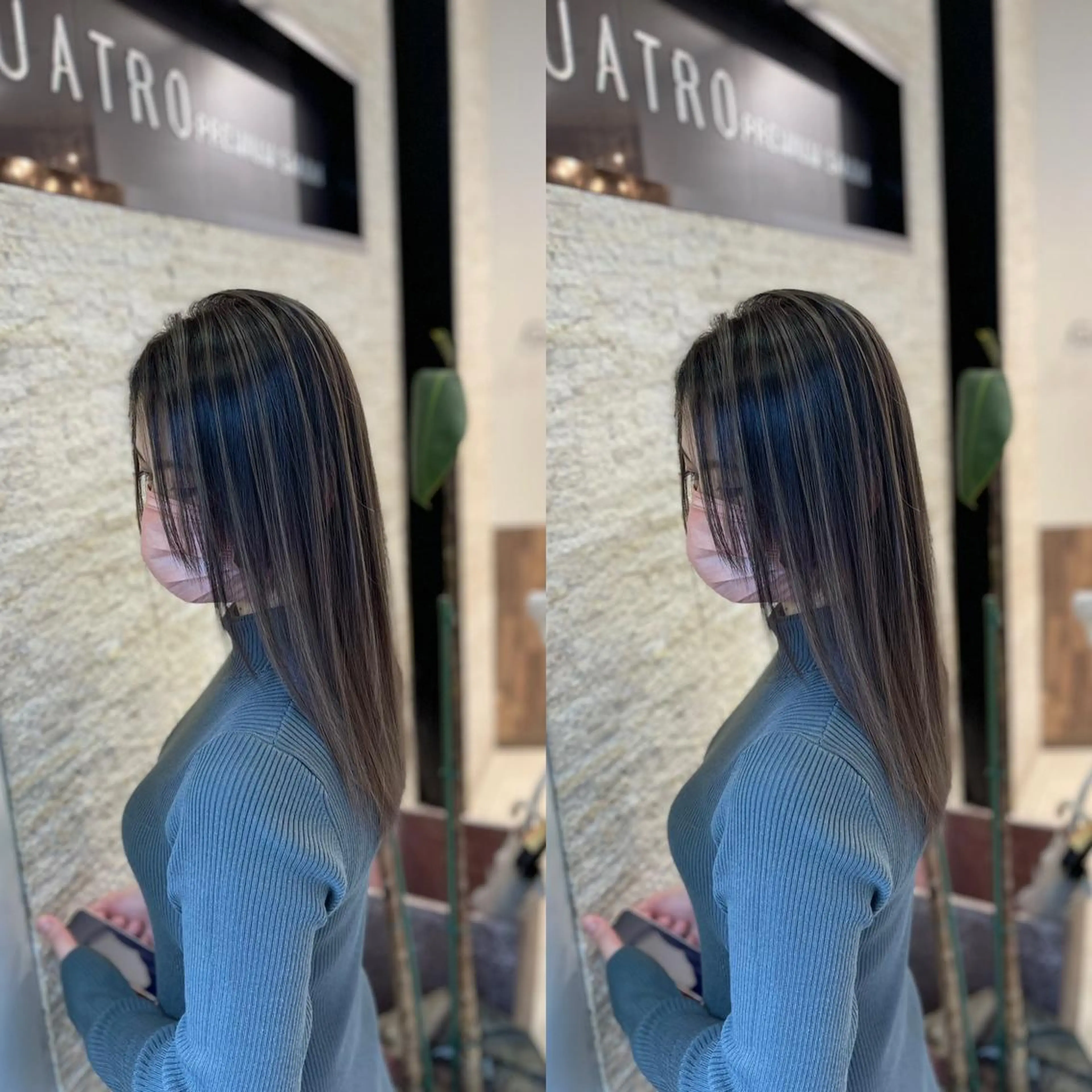 ミディアム カット ヘアカラー Y Uのヘアスタイル