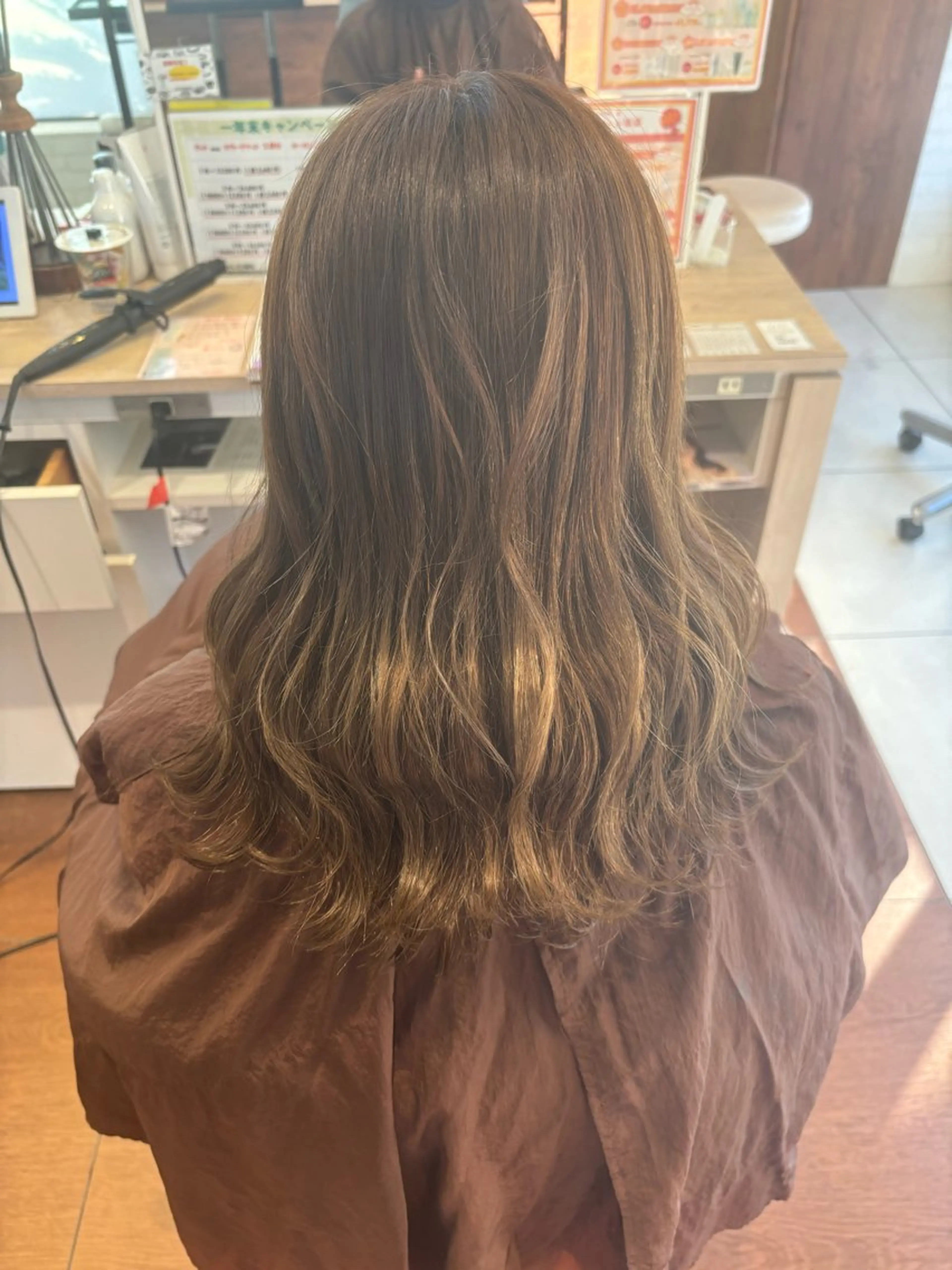 ロング カラー 後田 玲奈のヘアスタイル