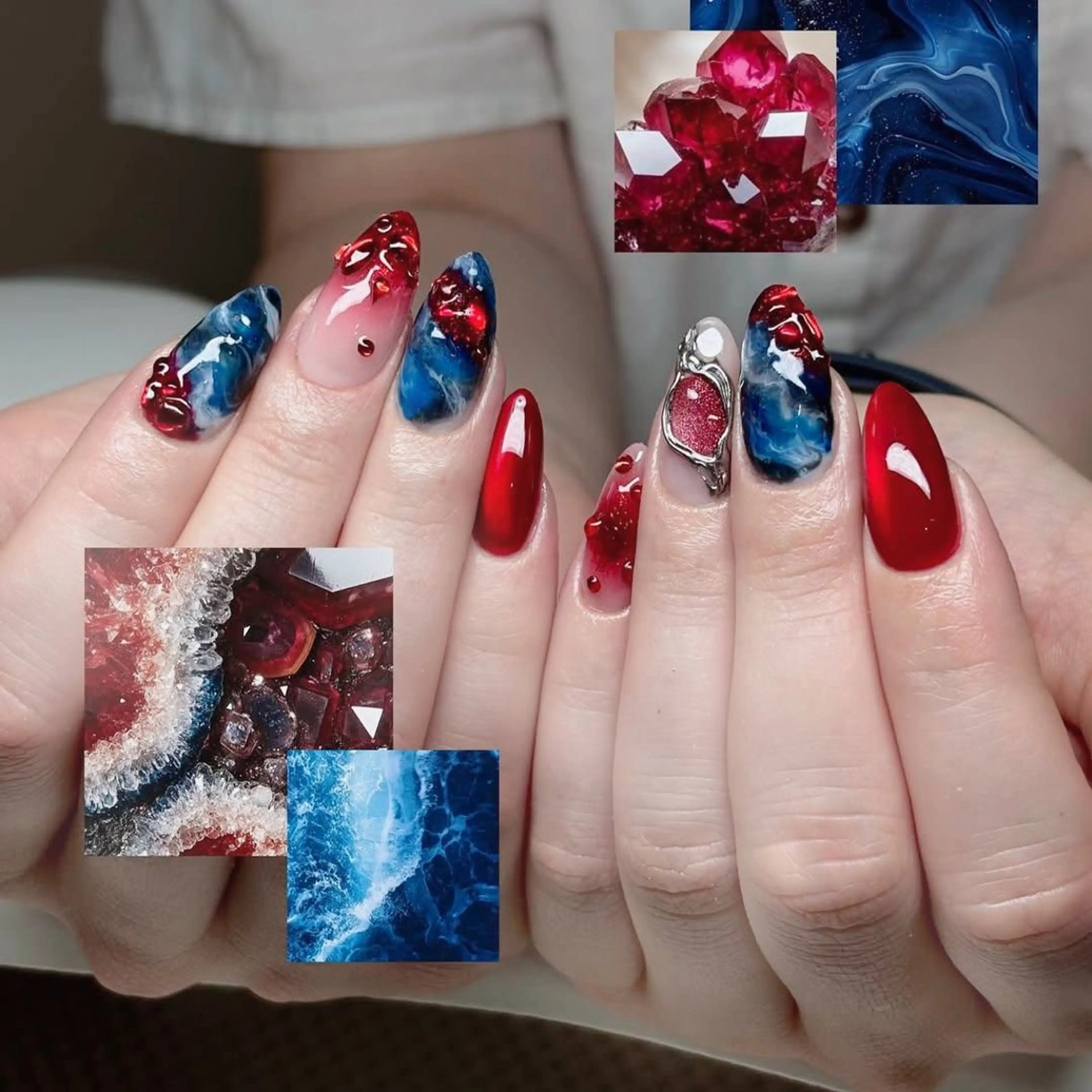 🍓』ハンドネイル120分やり放題(10本チップ長さ出し+アート放題)only 10920 円💅🌷🍓の写真