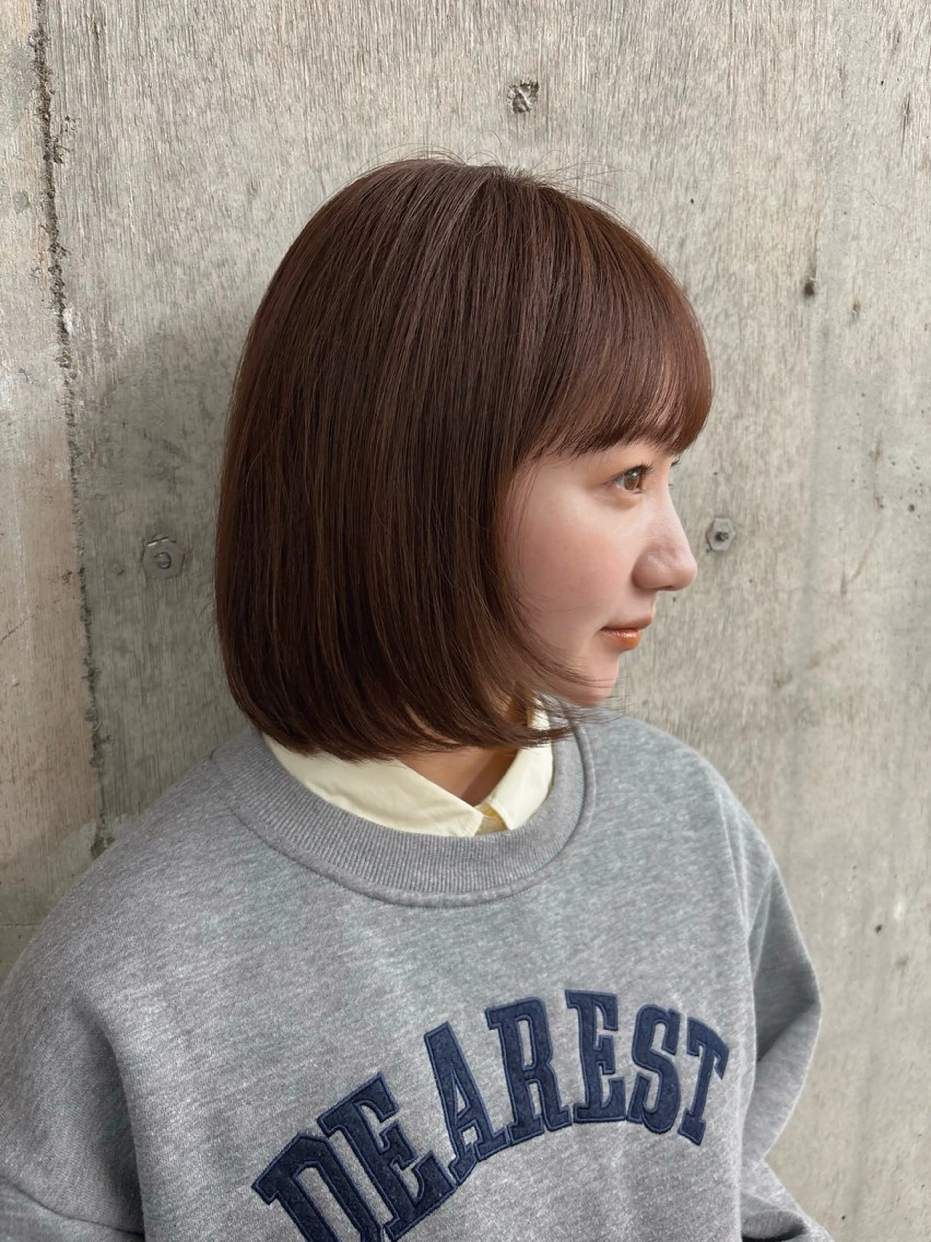 ミディアム カット ヘアカラー トリートメント ボブ/ミディアム 親しみやすさ/さくらのヘアスタイル