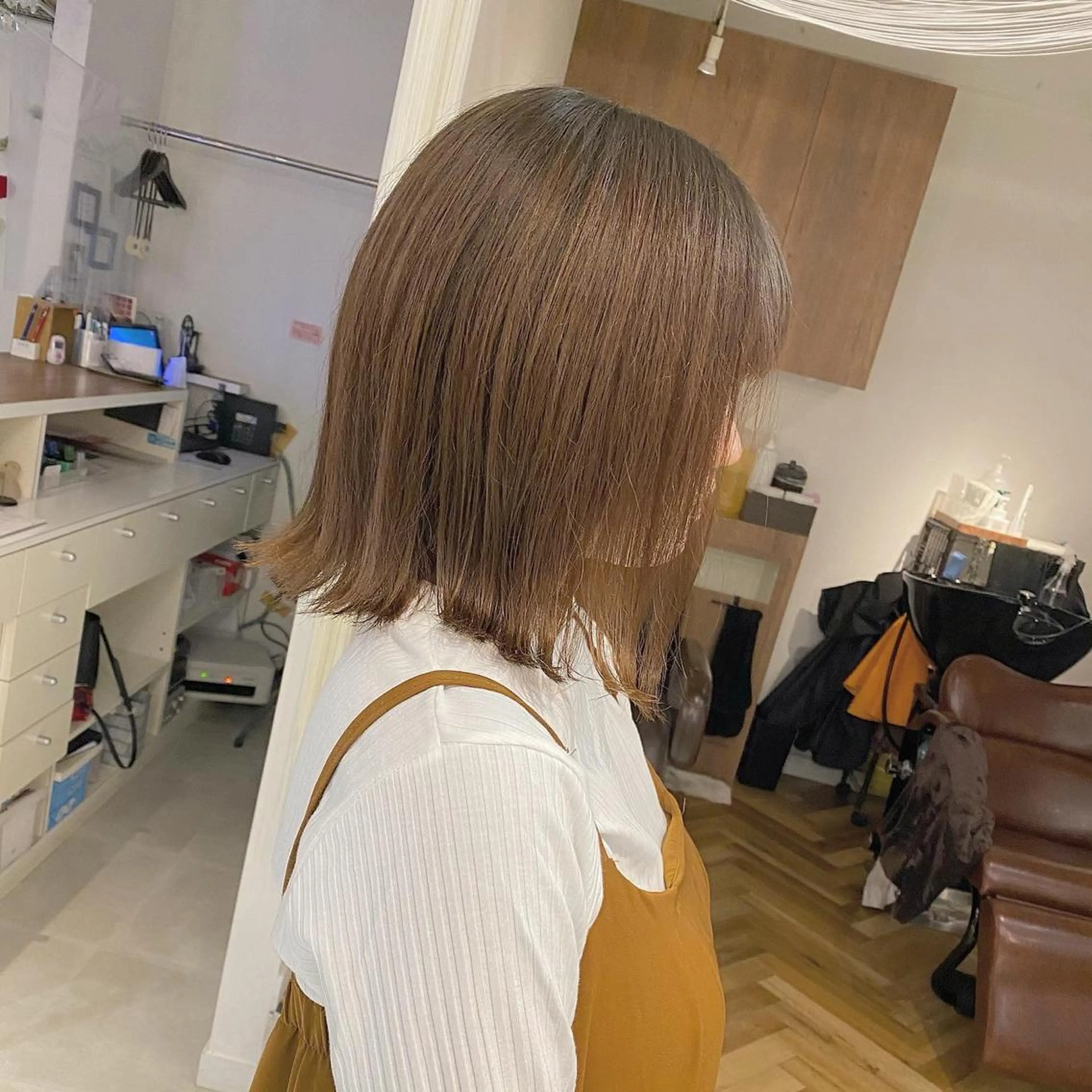 ショート ヘアアレンジ 切りっぱなしボブ ボブ 外ハネヘア SALOWIN 池袋Suite店所属・髪質改善特化 安東駿介のヘアスタイル