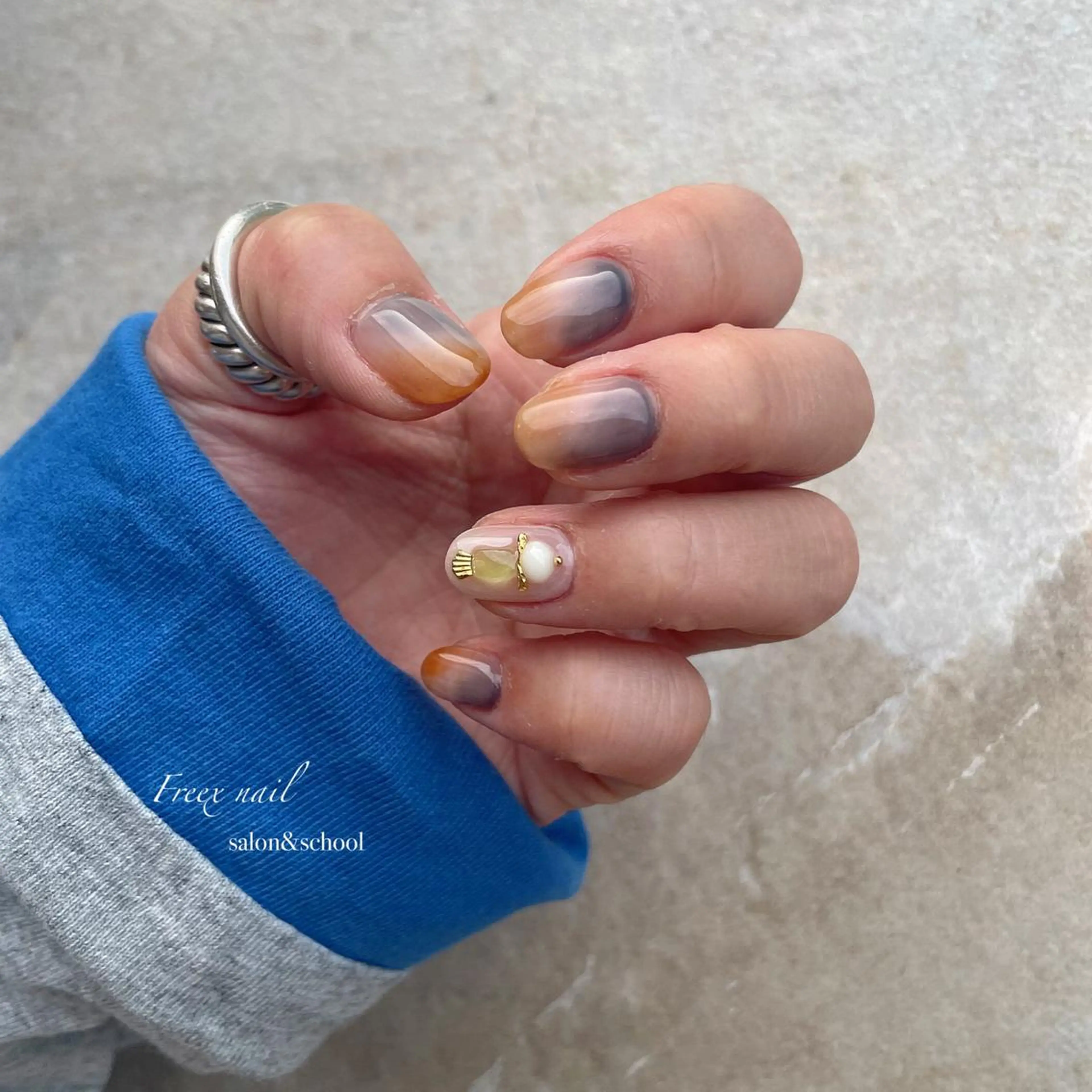 ネイル グラデーション ハンドネイル ハンドケア Freex nail所属・freex nail /ニュアンス/個性派のネイルデザイン