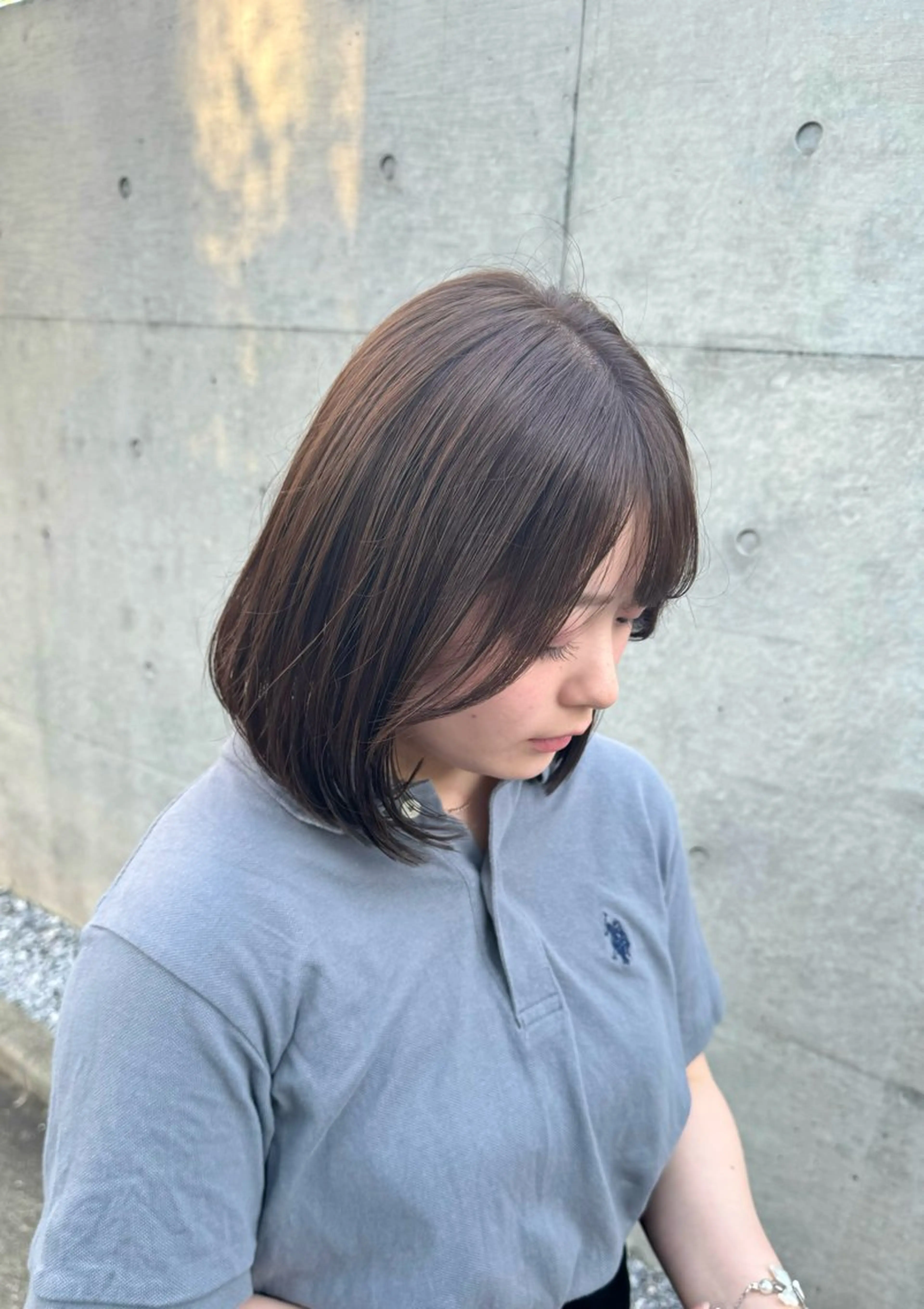 前髪顔周りカットの写真