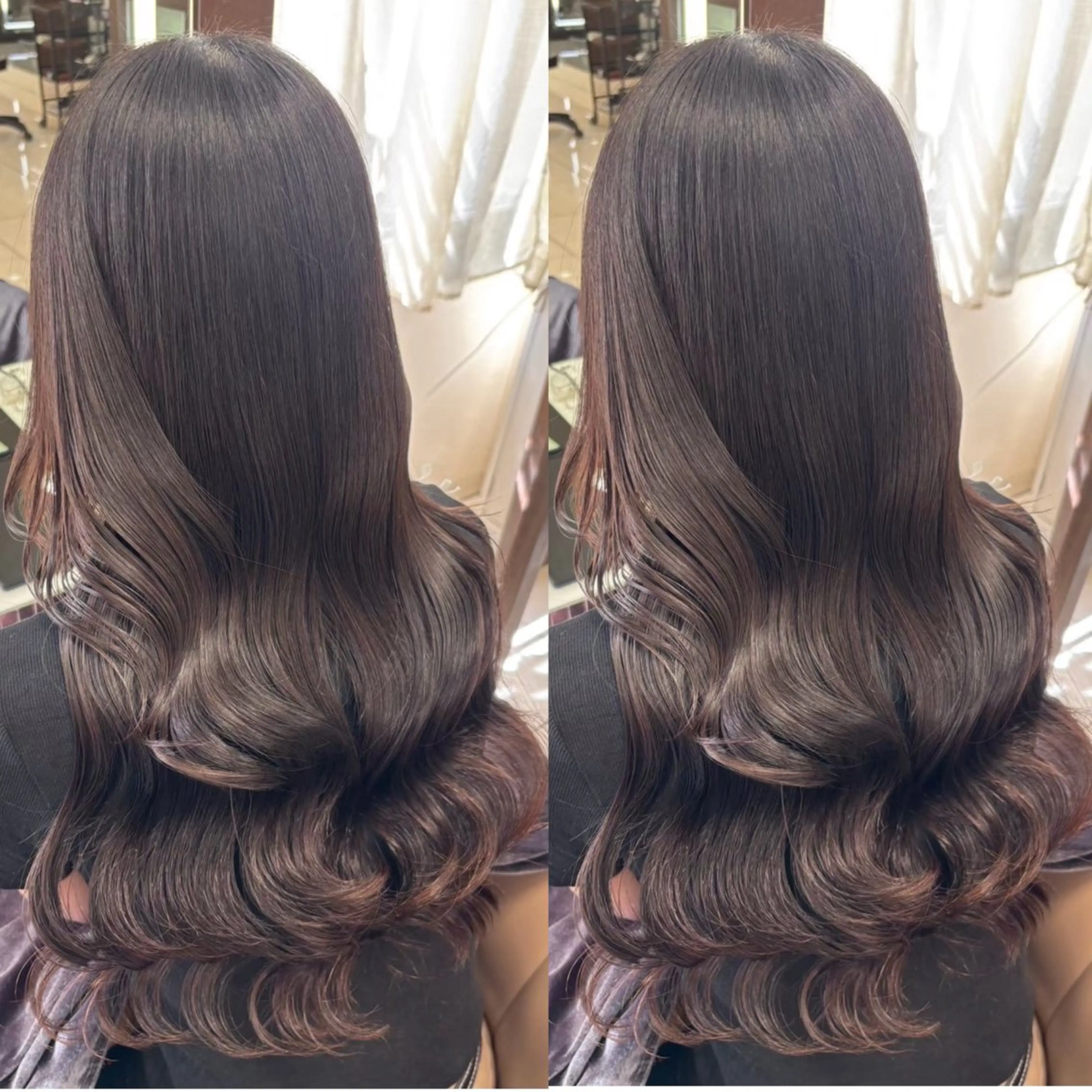 ロング カラー ロング シールエクステ🎀 羽エクステ🌙しぇるのヘアスタイル