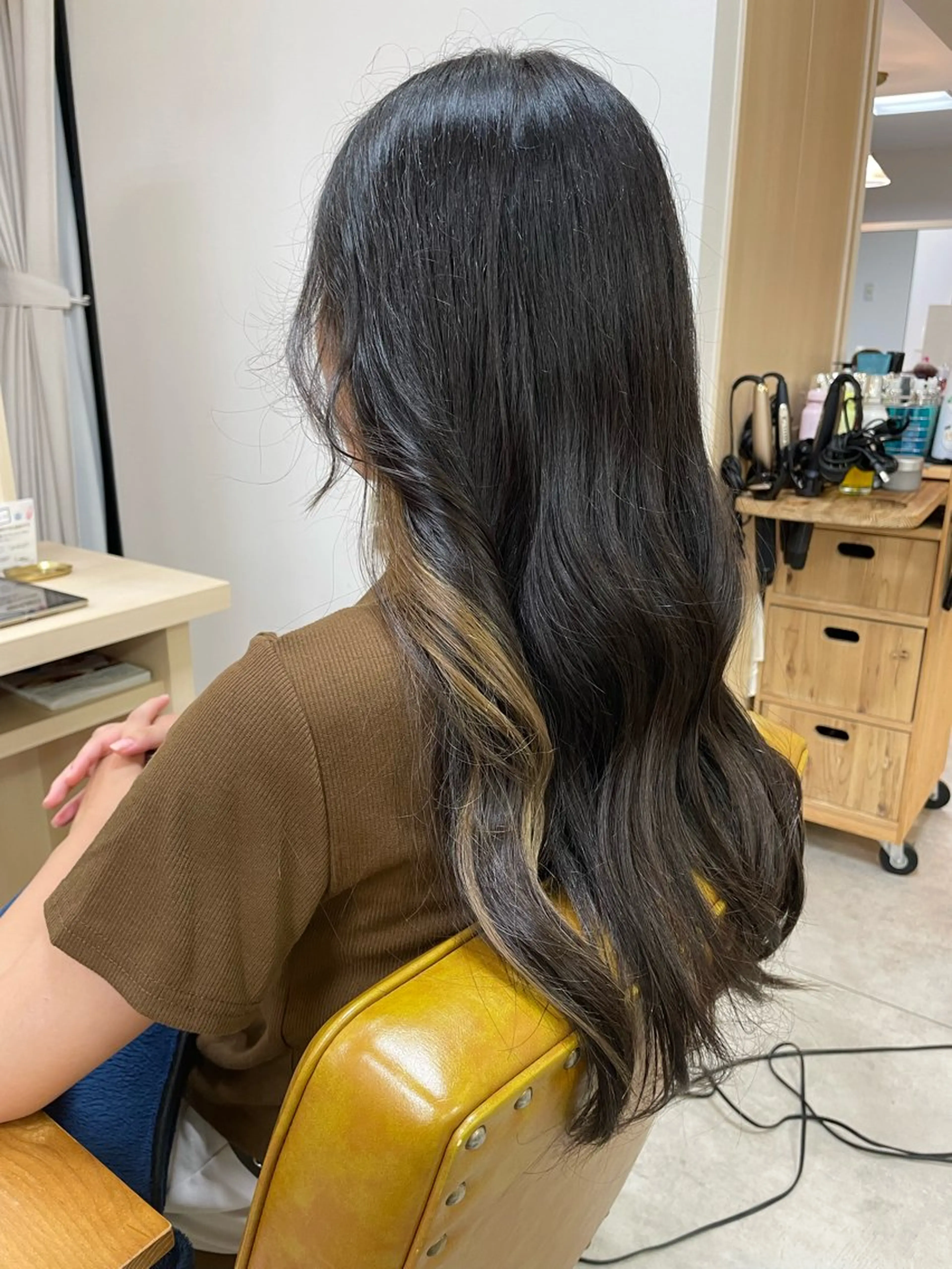 ロング カラー ベージュカラー カット ヘアカラー カットモデル/金山・ 栄美容院/田口流名のヘアスタイル