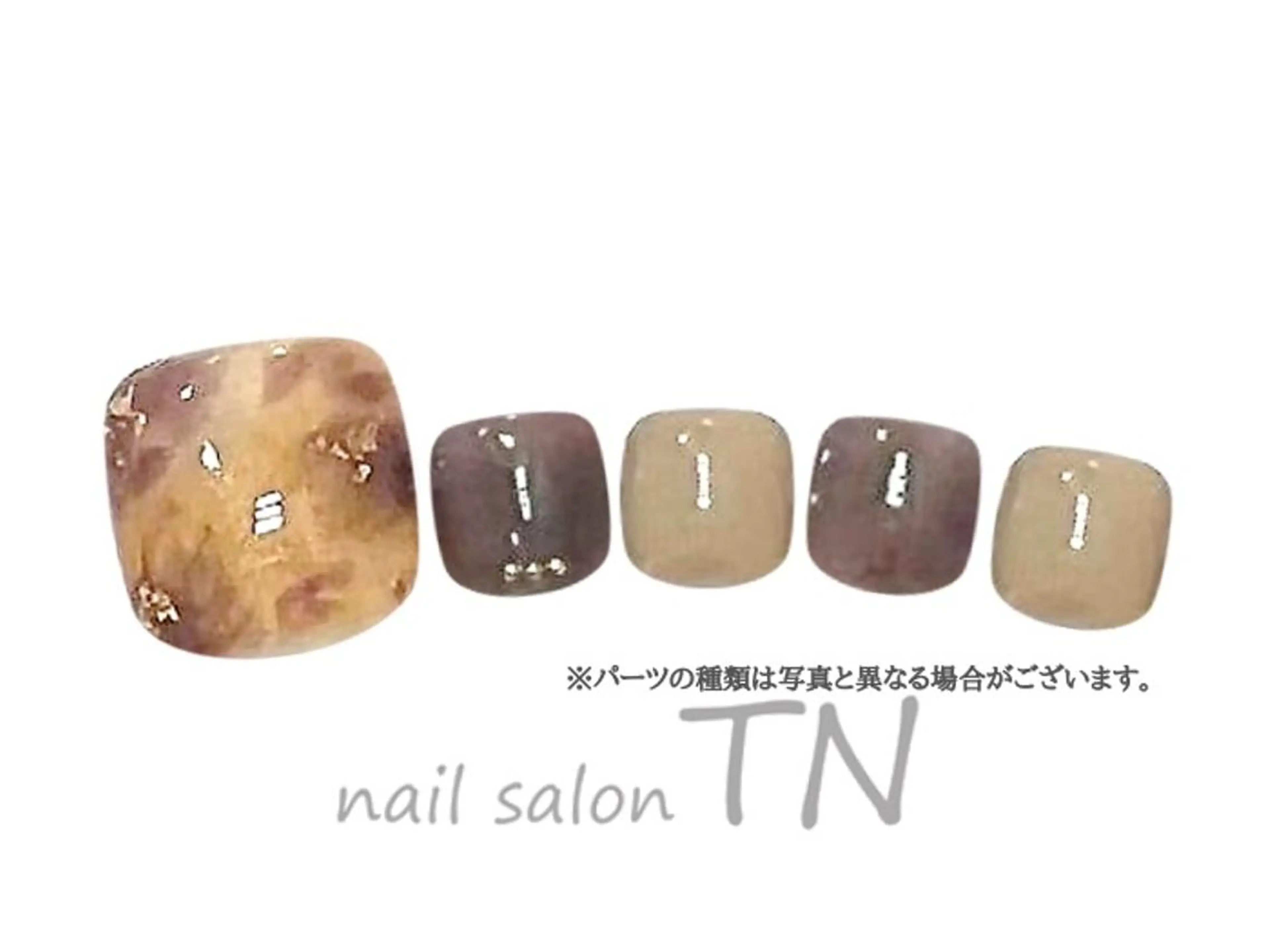 ネイル フットネイル 中島 実穂のネイルデザイン