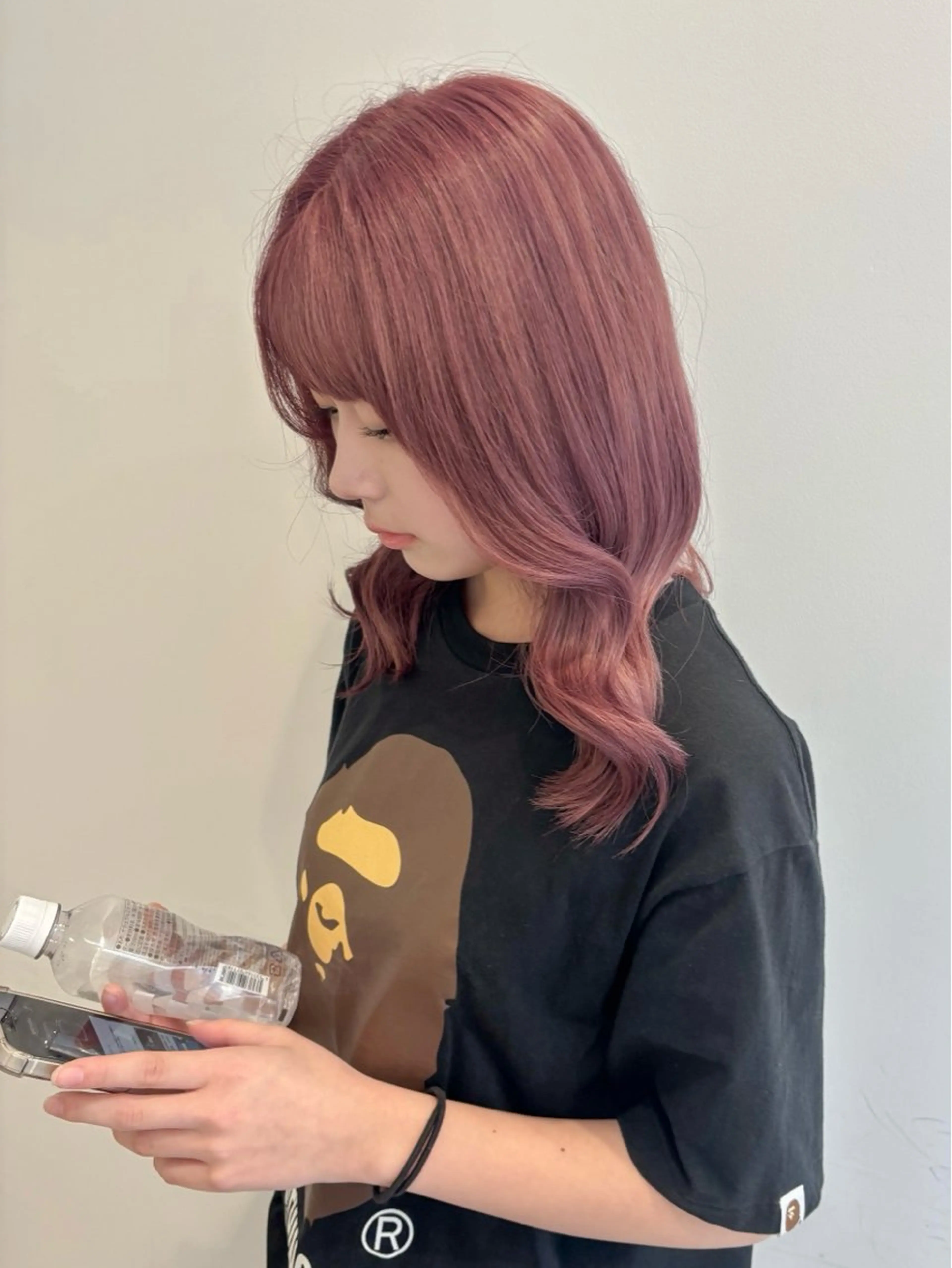 カラー 韓国ボブ/顔周り/べ ージュ/織田百華🎀のヘアスタイル