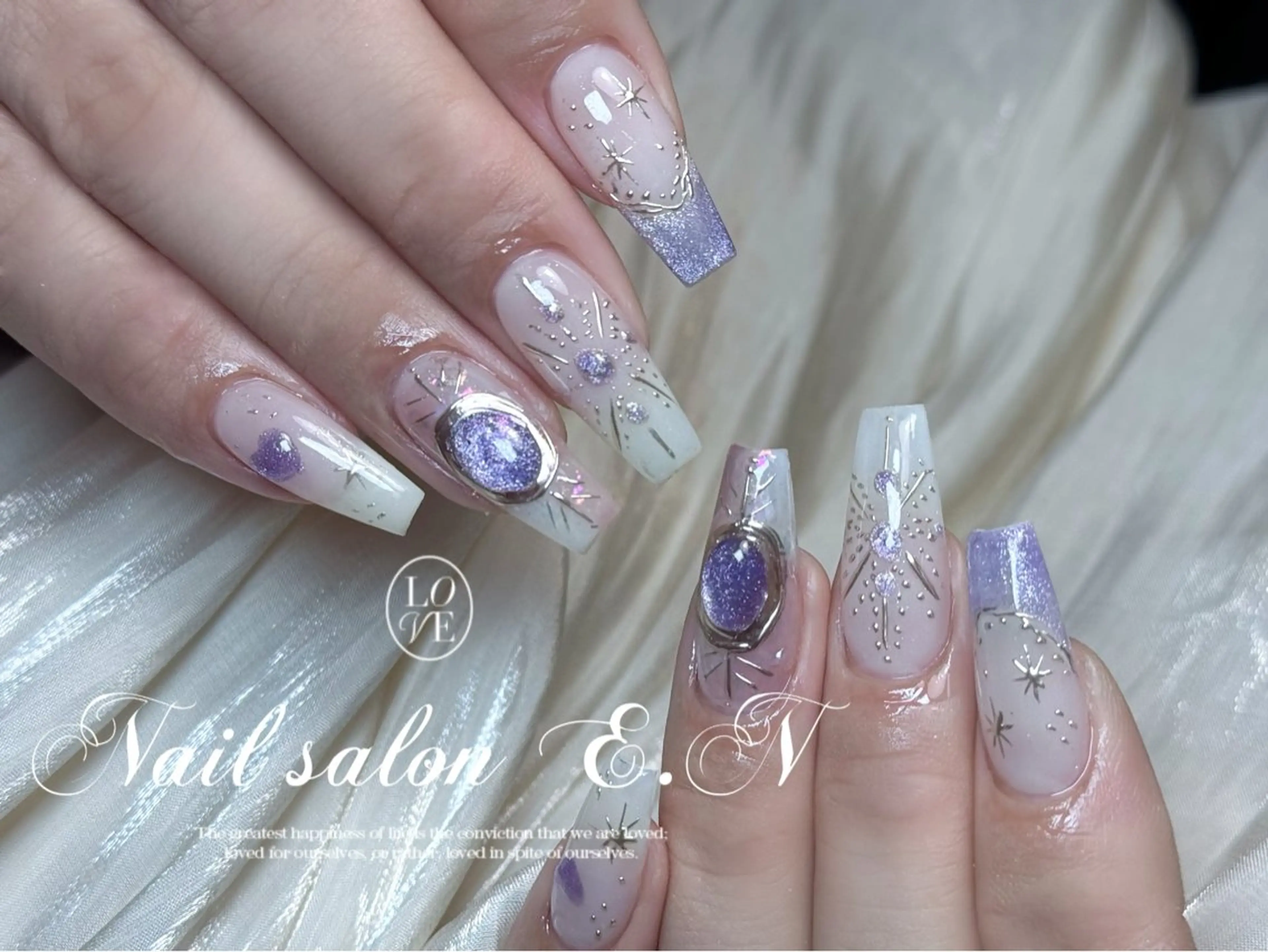 ネイル E.N🦋 長さ出し/持ち込みのネイルデザイン