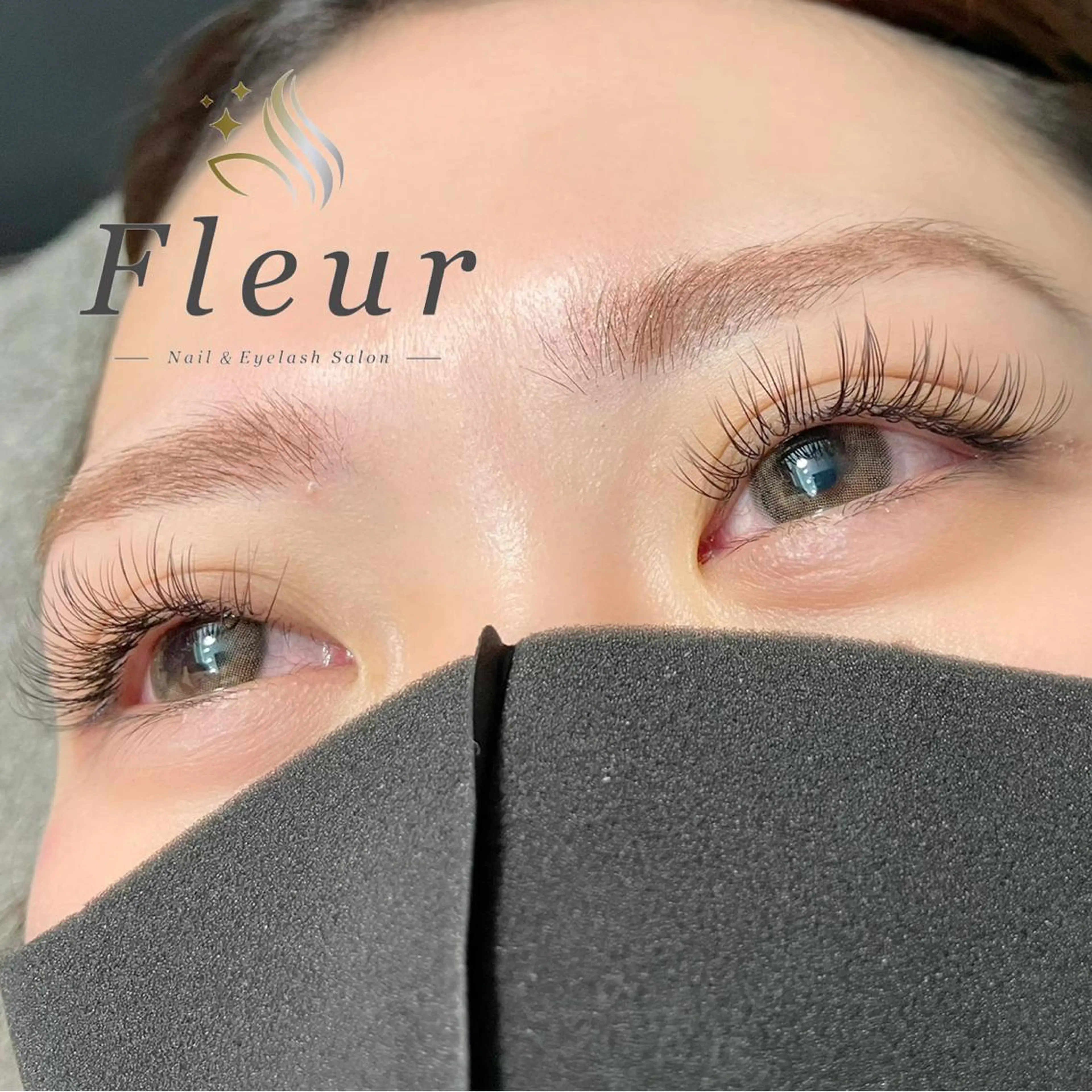 マツエク・マツパ キュート フラットラッシュ Fleur☆ eyeのマツエク・マツパデザイン