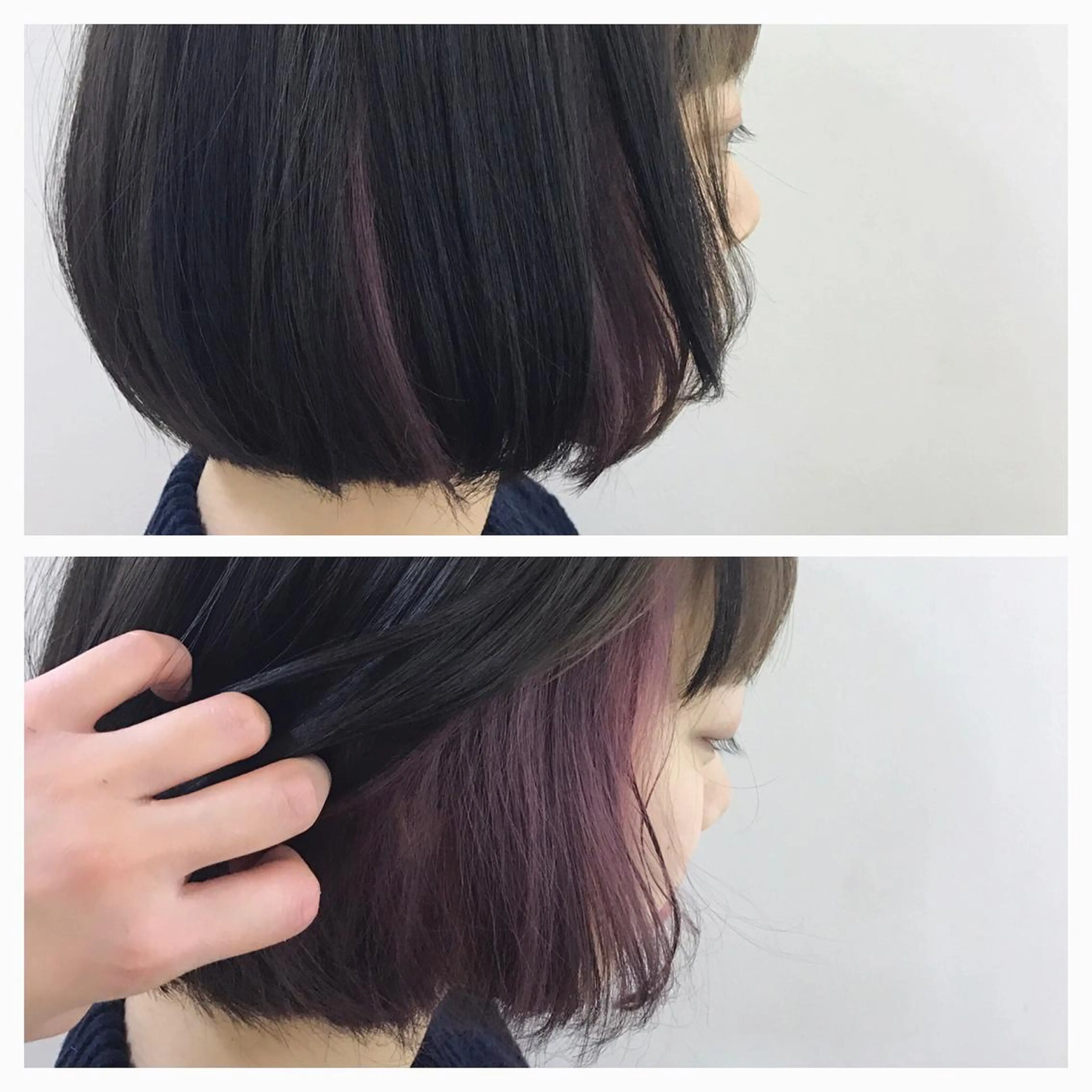 ショート カラー インナーカラー ボブ ﾊｲﾄｰﾝ/ｼｮｰﾄ 村上淳乃🐥のヘアスタイル