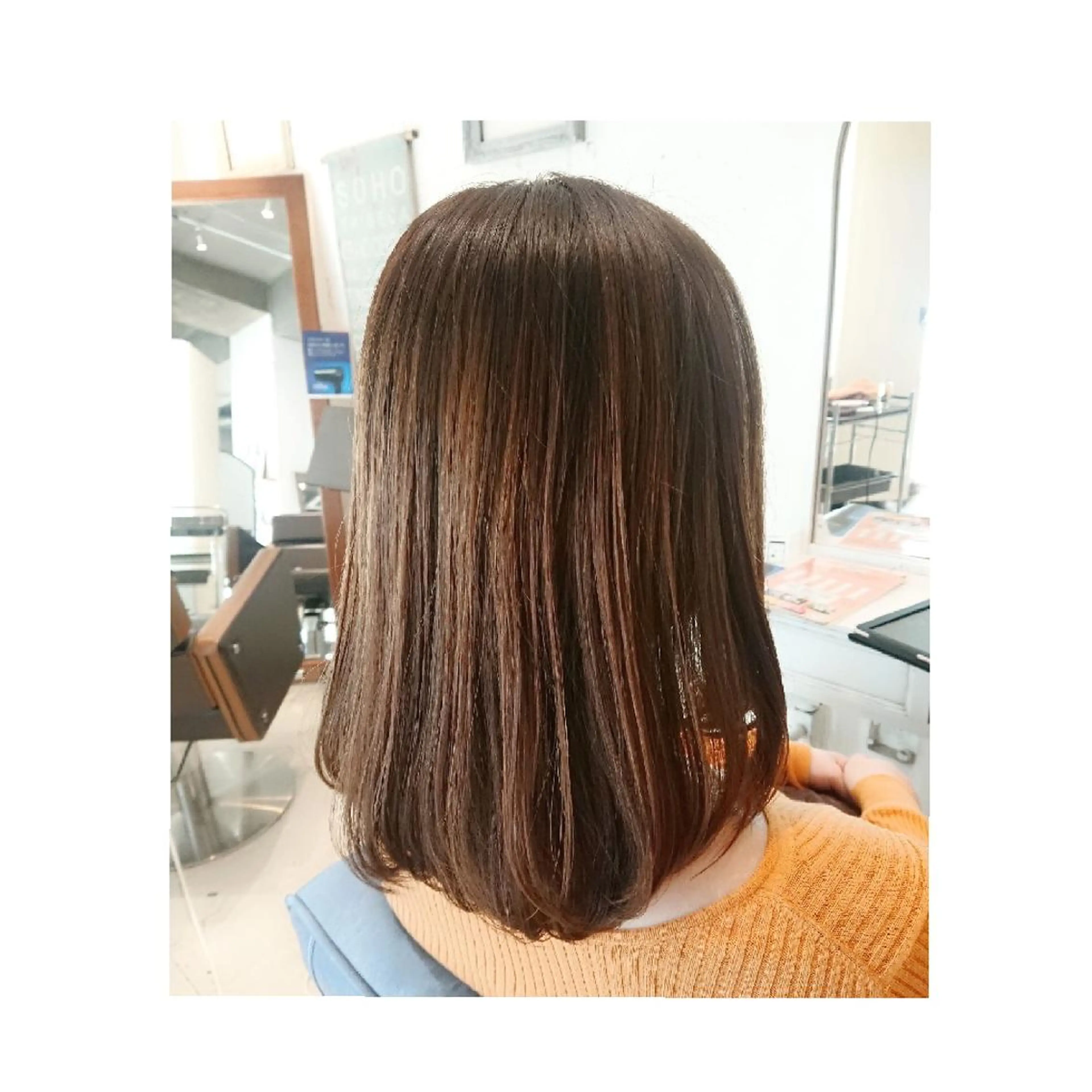 セミロング カラー ヘアアレンジ ◎モチマル チアキ◎のヘアスタイル