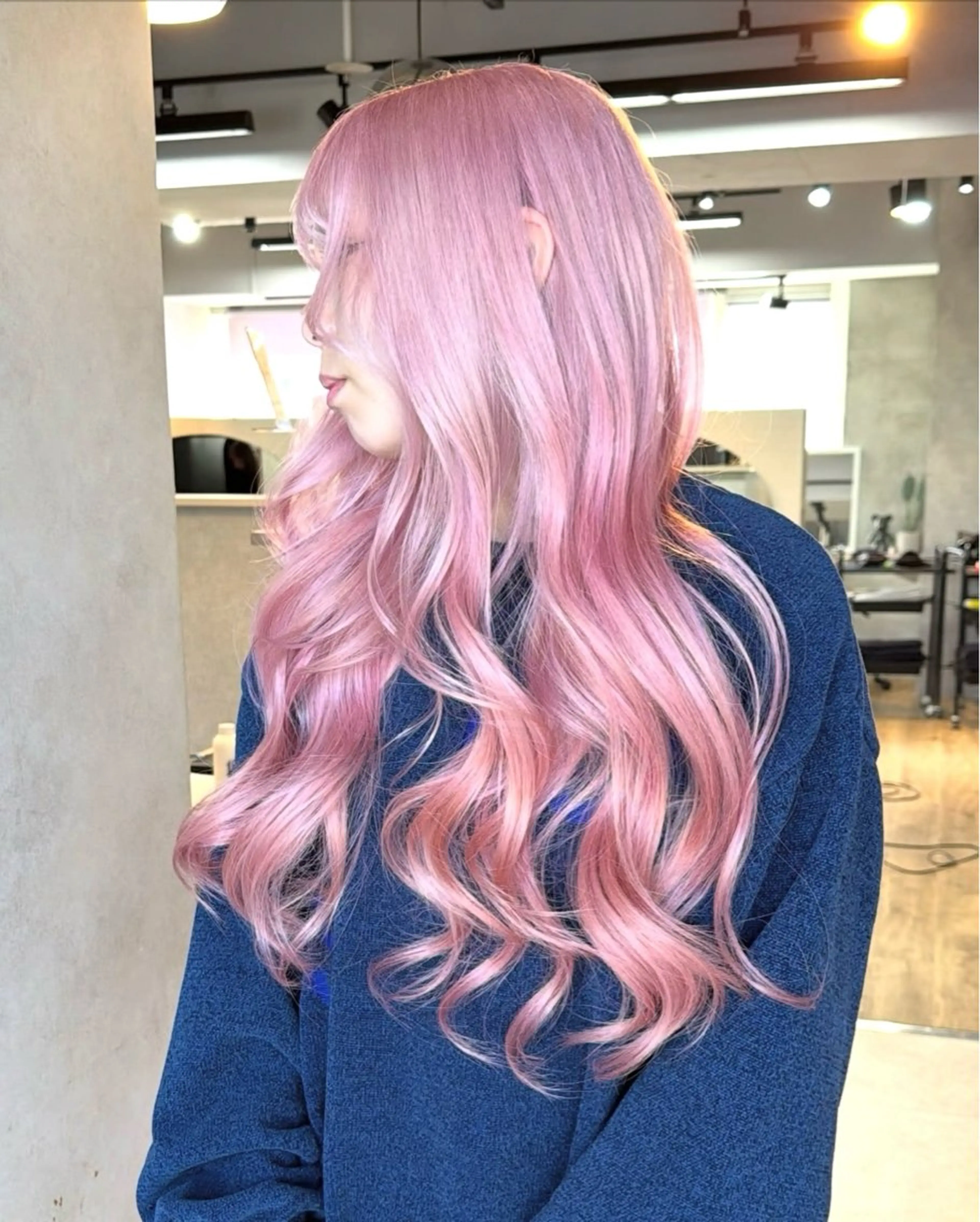 ロング カラー ヘアカラー AIRI/難波/ ハイトーン/髪質改善のヘアスタイル