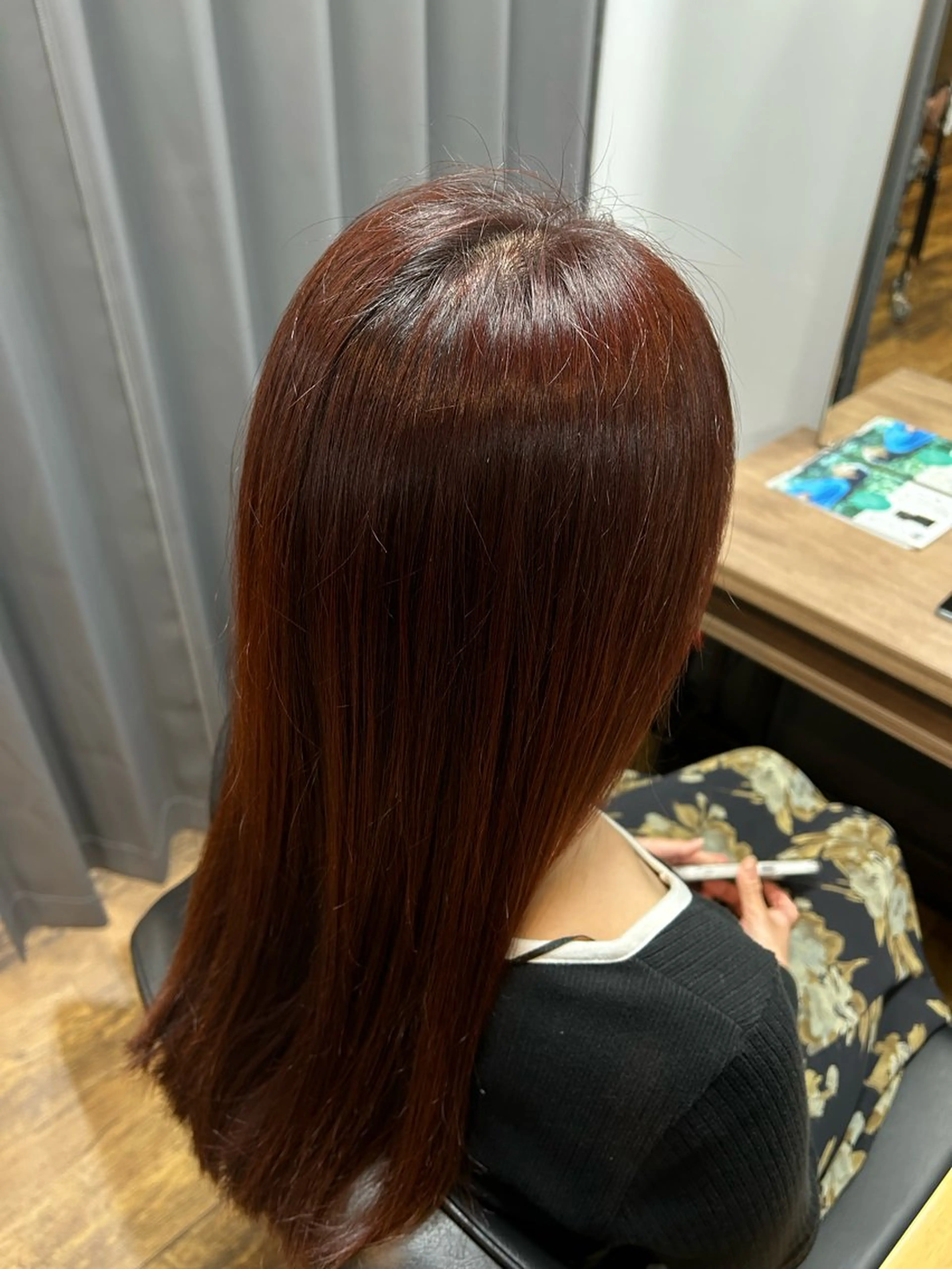 カラー ブラウンカラー レッドカラー ヘアカラー TELA HAIR小田急相模原店所属・モデル募集中‼️ 永井瀬奈のヘアスタイル