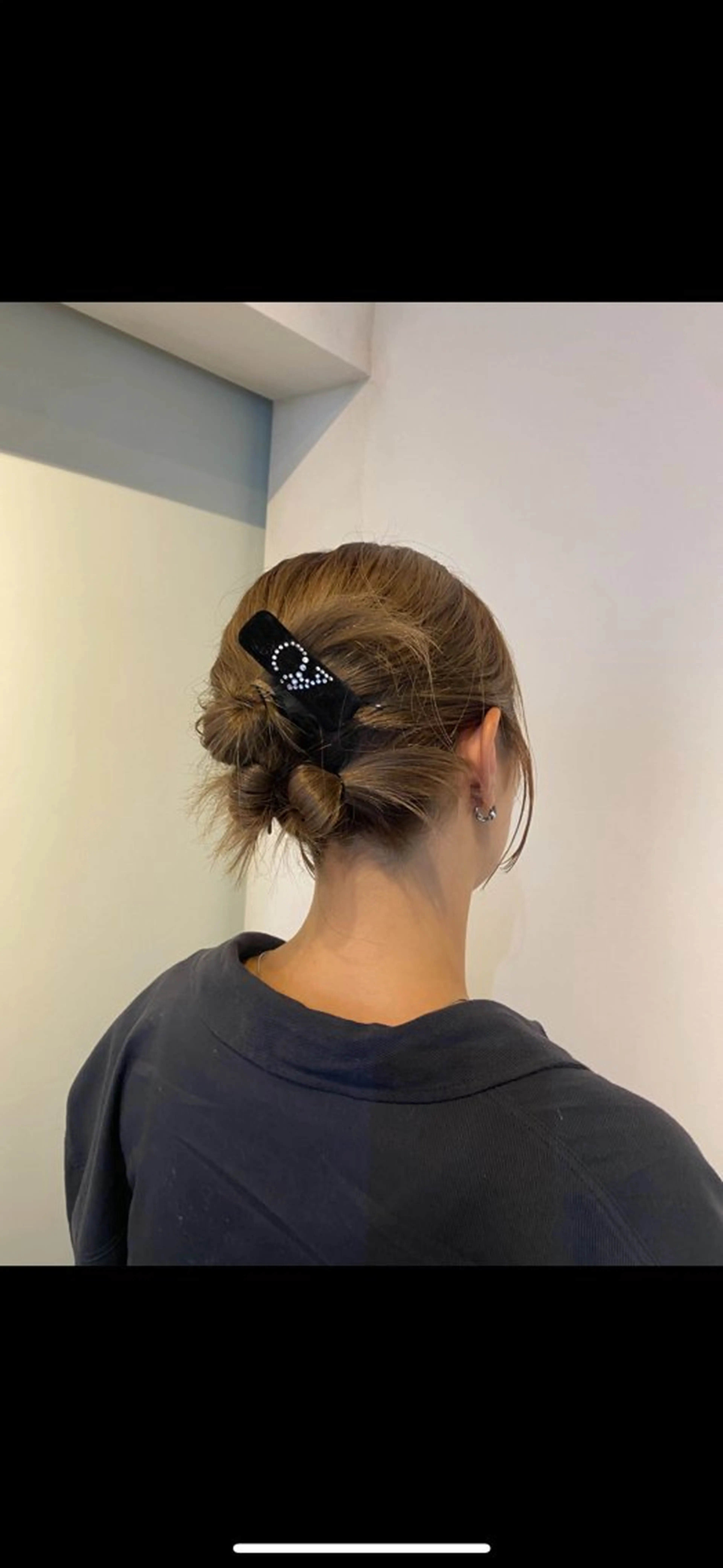 ミディアム ヘアアレンジ お団子ヘア 髪質改善🤍ボブ🤍 ARC＋代官山/りこのヘアスタイル