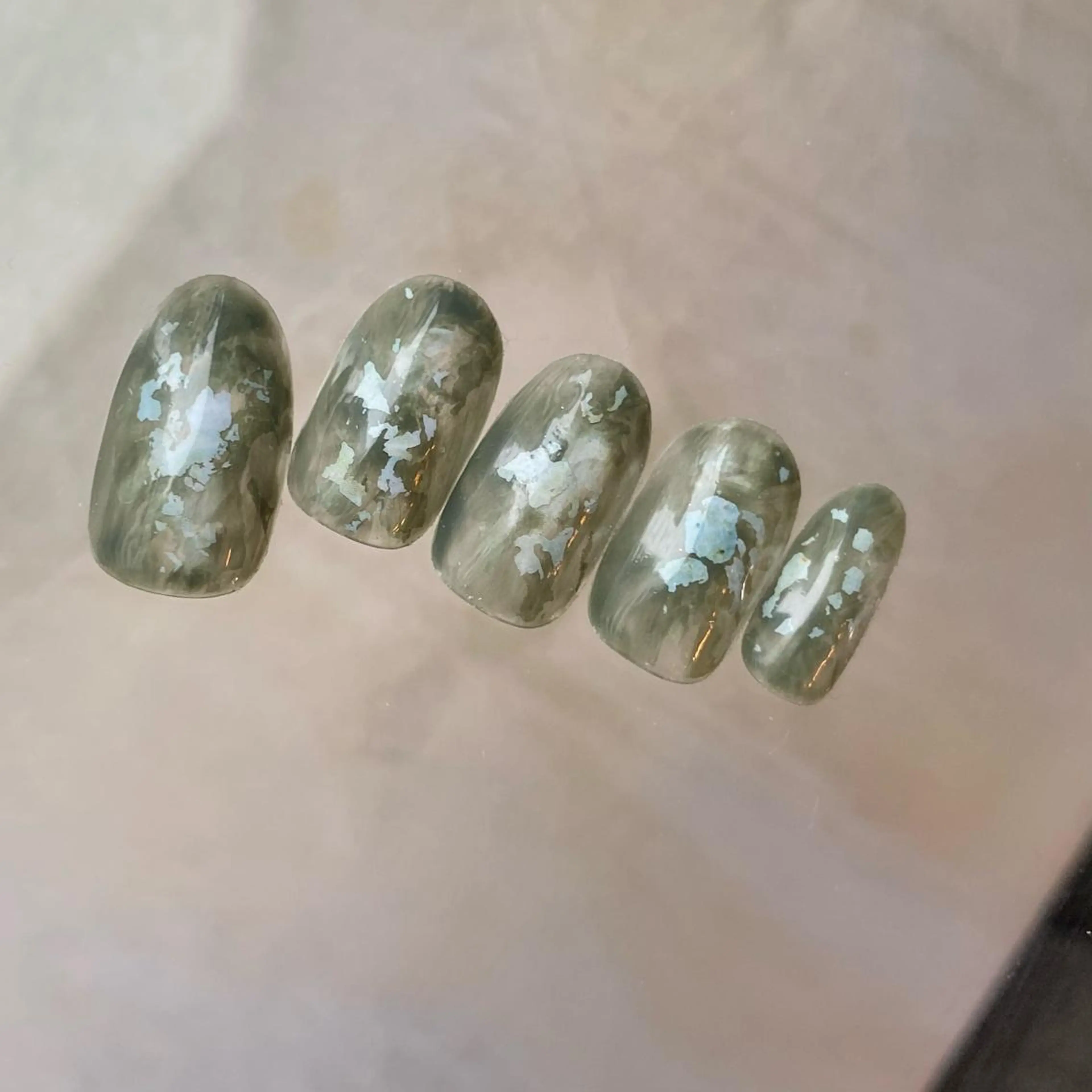 ネイル アートネイル フットネイル ニュアンスネイル 冬ネイル 山田 貴子のネイルデザイン