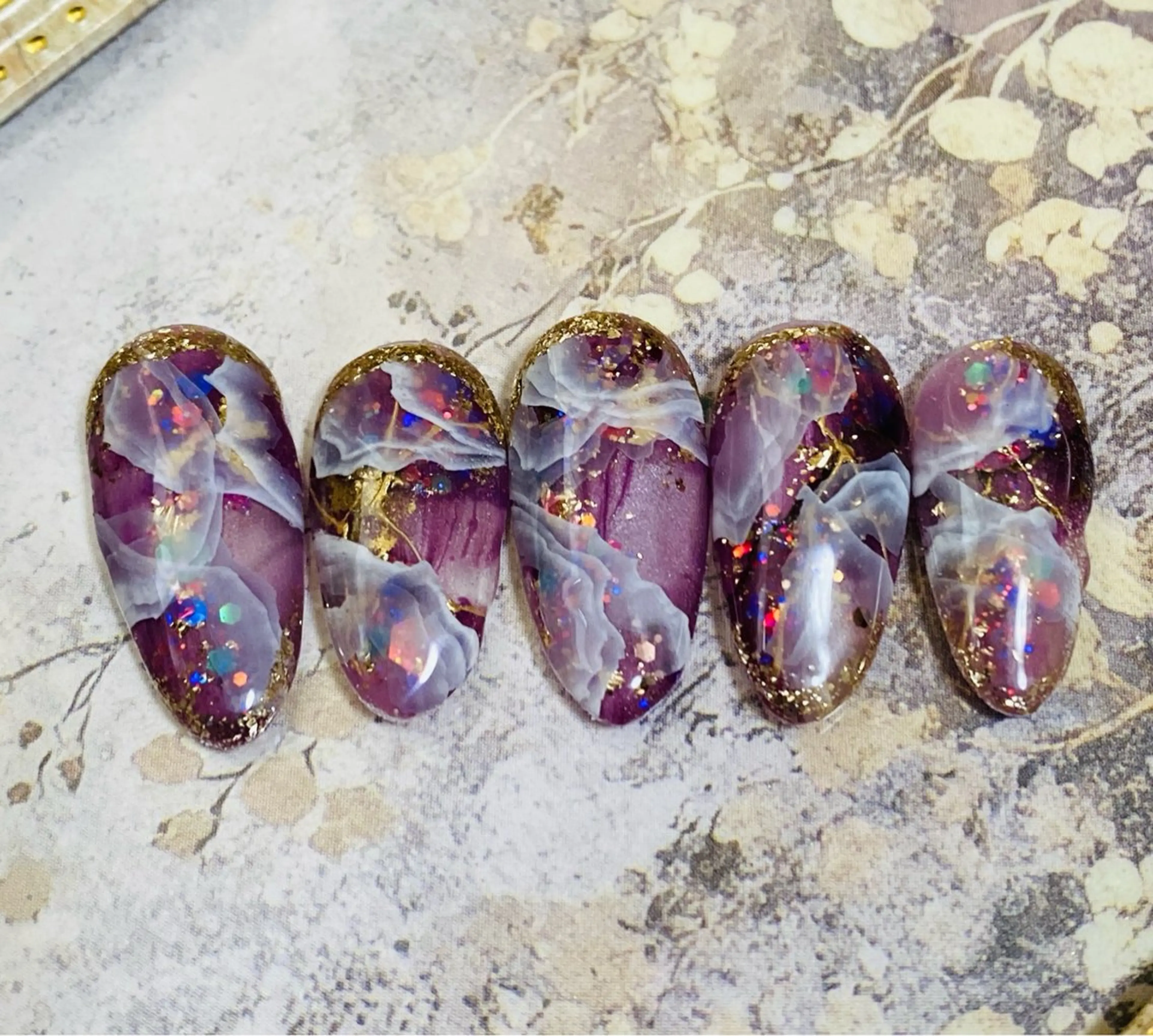 ネイル ハンドネイル 自宅ネイルサロン ♦️nuance♦️のネイルデザイン