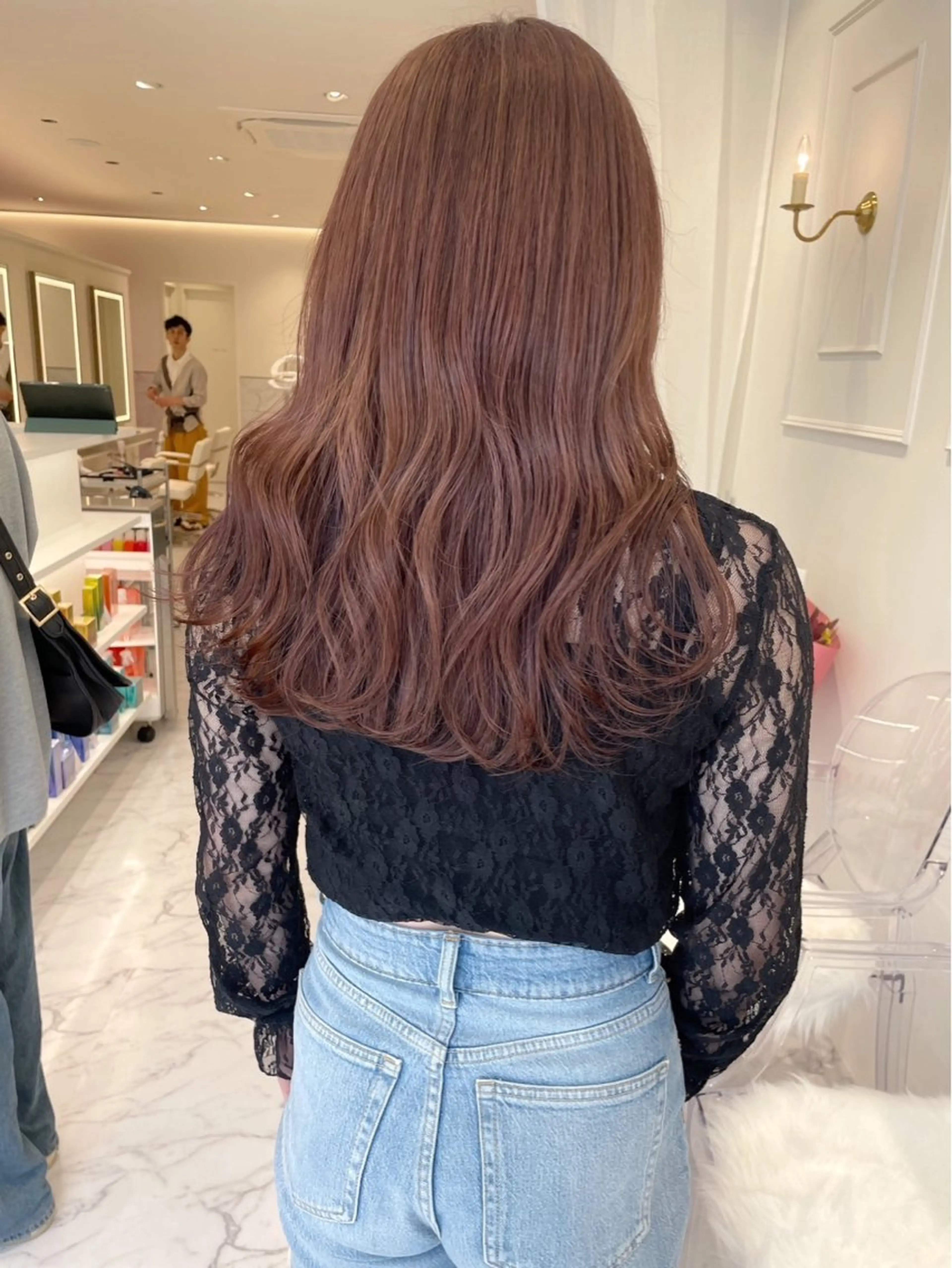 ロング カラー カット ヘアカラー ParveMix🎀 稲垣詞葉のヘアスタイル