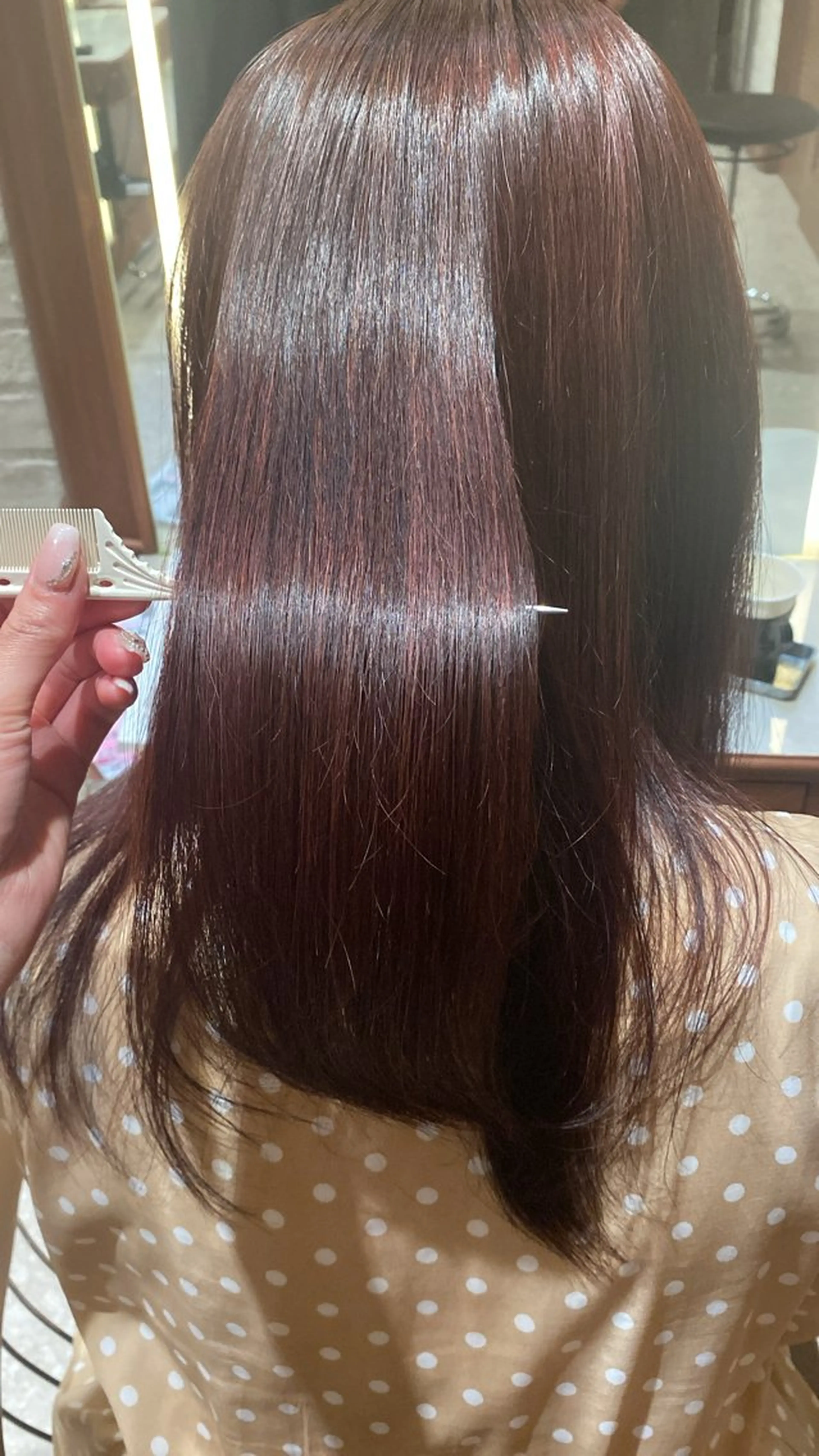 カラー ラベンダーカラー ピンクカラー cloe中目黒 モエカのヘアスタイル