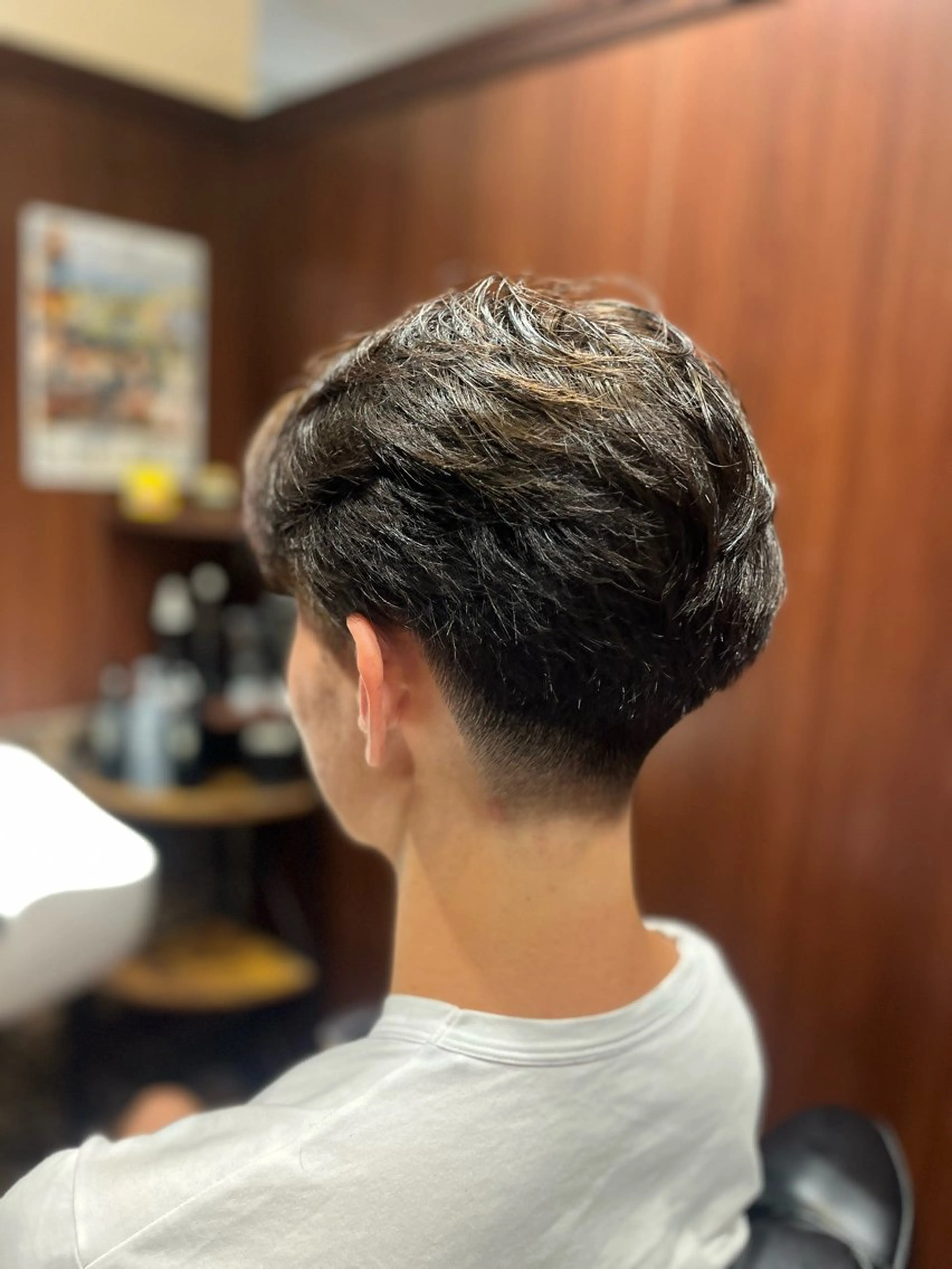 ミディアム メンズ フェードカット 宮崎 陽樹のヘアスタイル