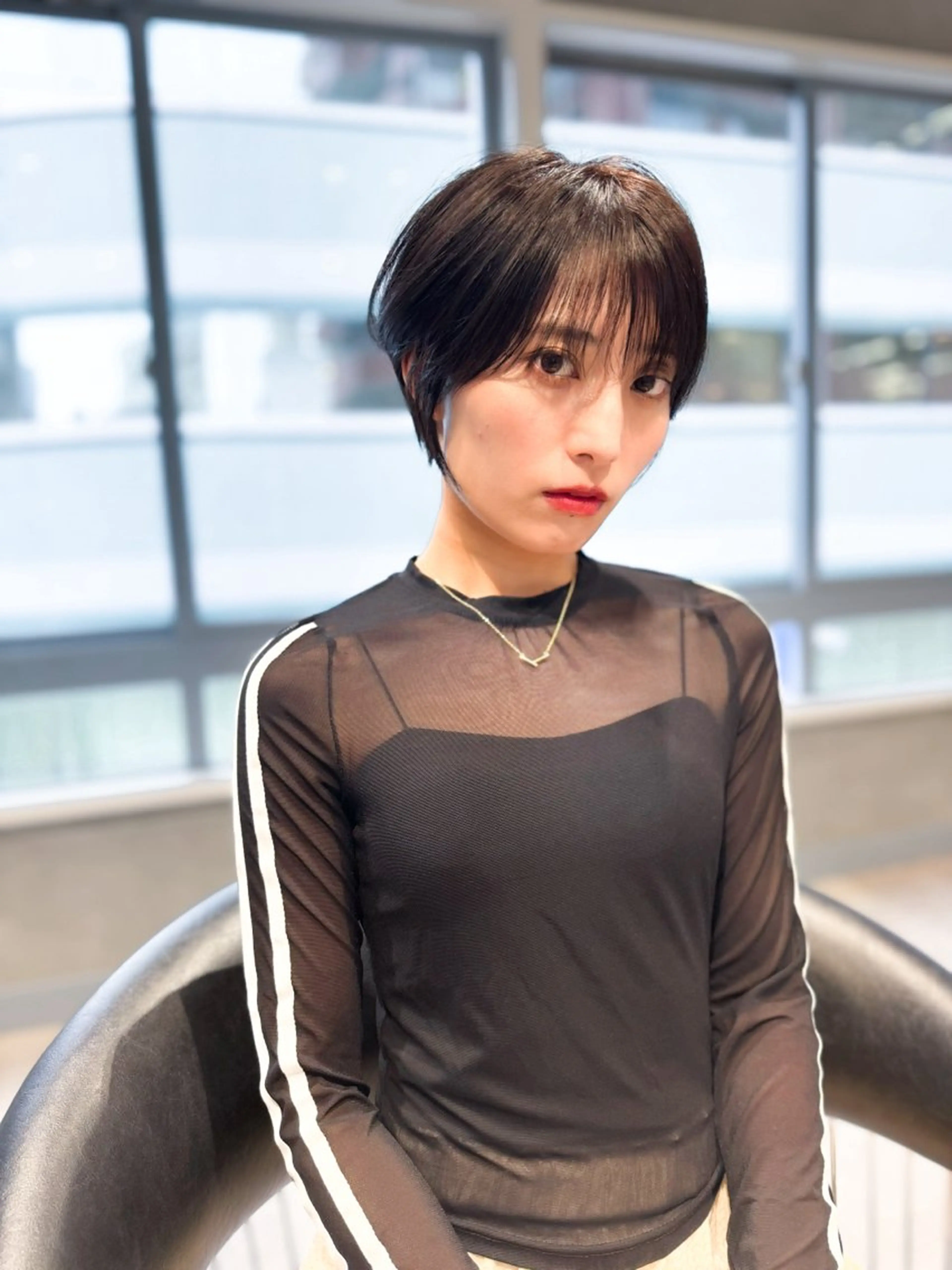 🔻ブリーチなし透明感カラー+カット✂︎+スチーム3stepトリートメントの写真