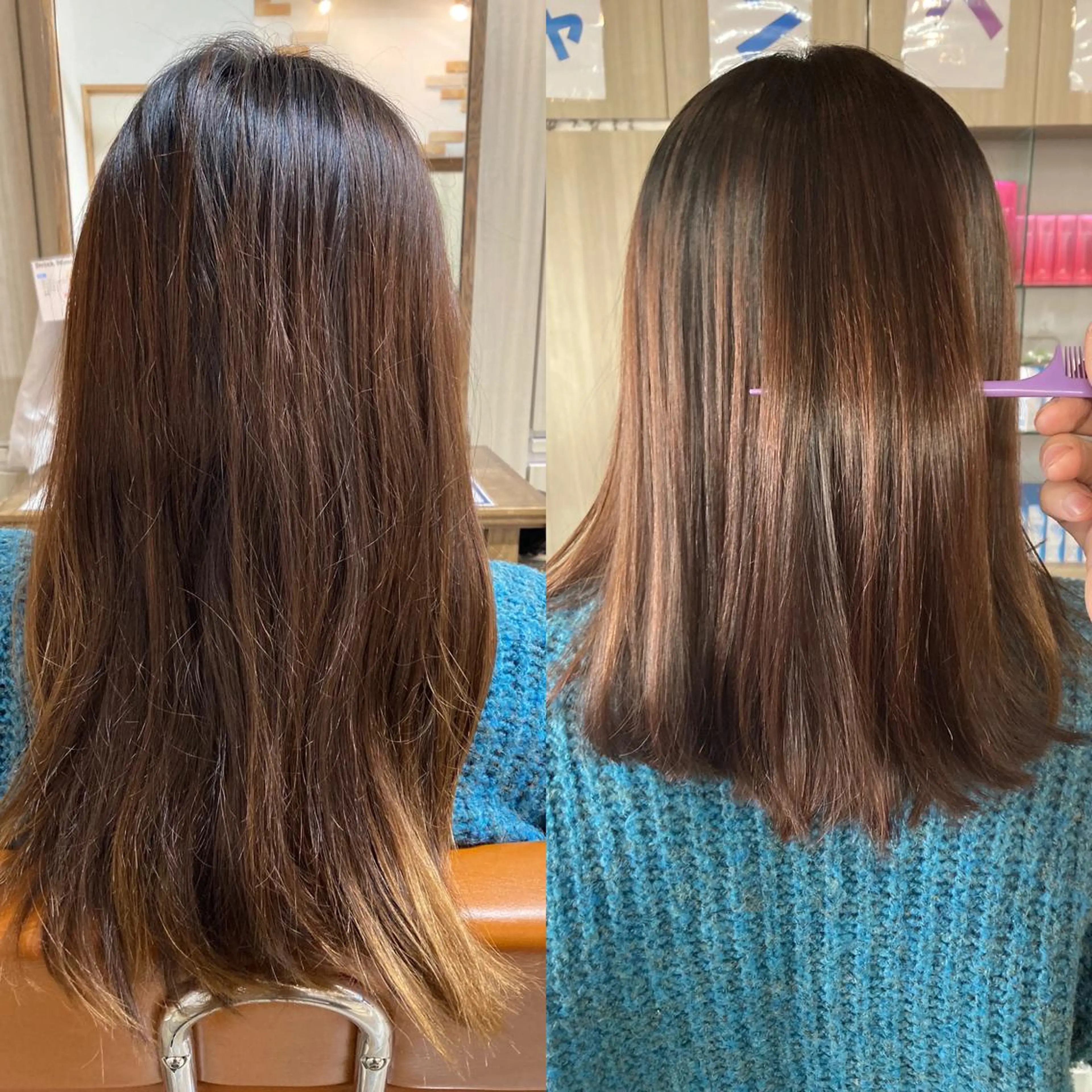 セミロング カット 縮毛矯正 トリートメント ✂️似合わせの魔術師 石田一樹✂️のヘアスタイル