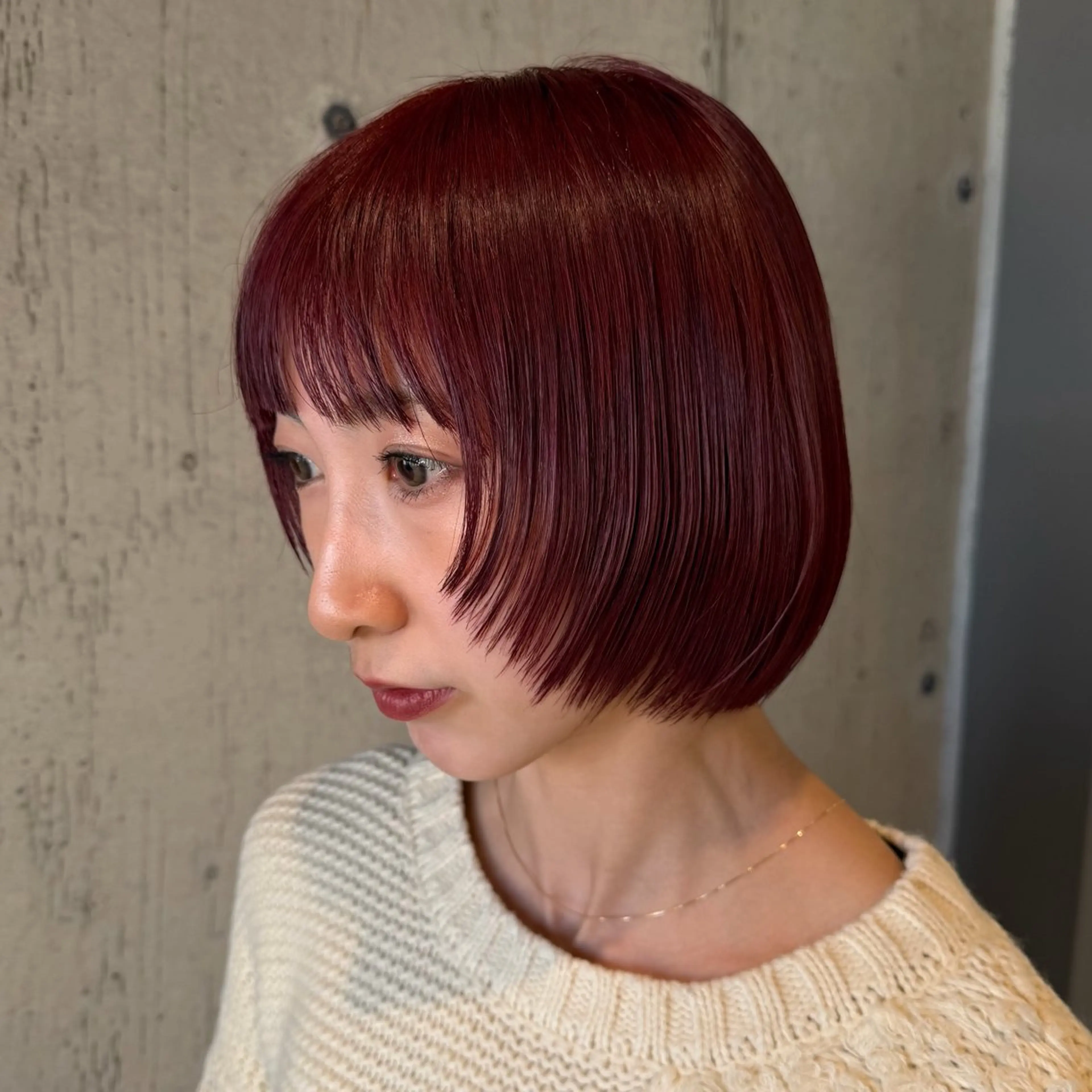 ミディアム カラー ヘアアレンジ カット ヘアカラー トリートメント 美髪・艶カラー・ ボブ・リクト💥のヘアスタイル
