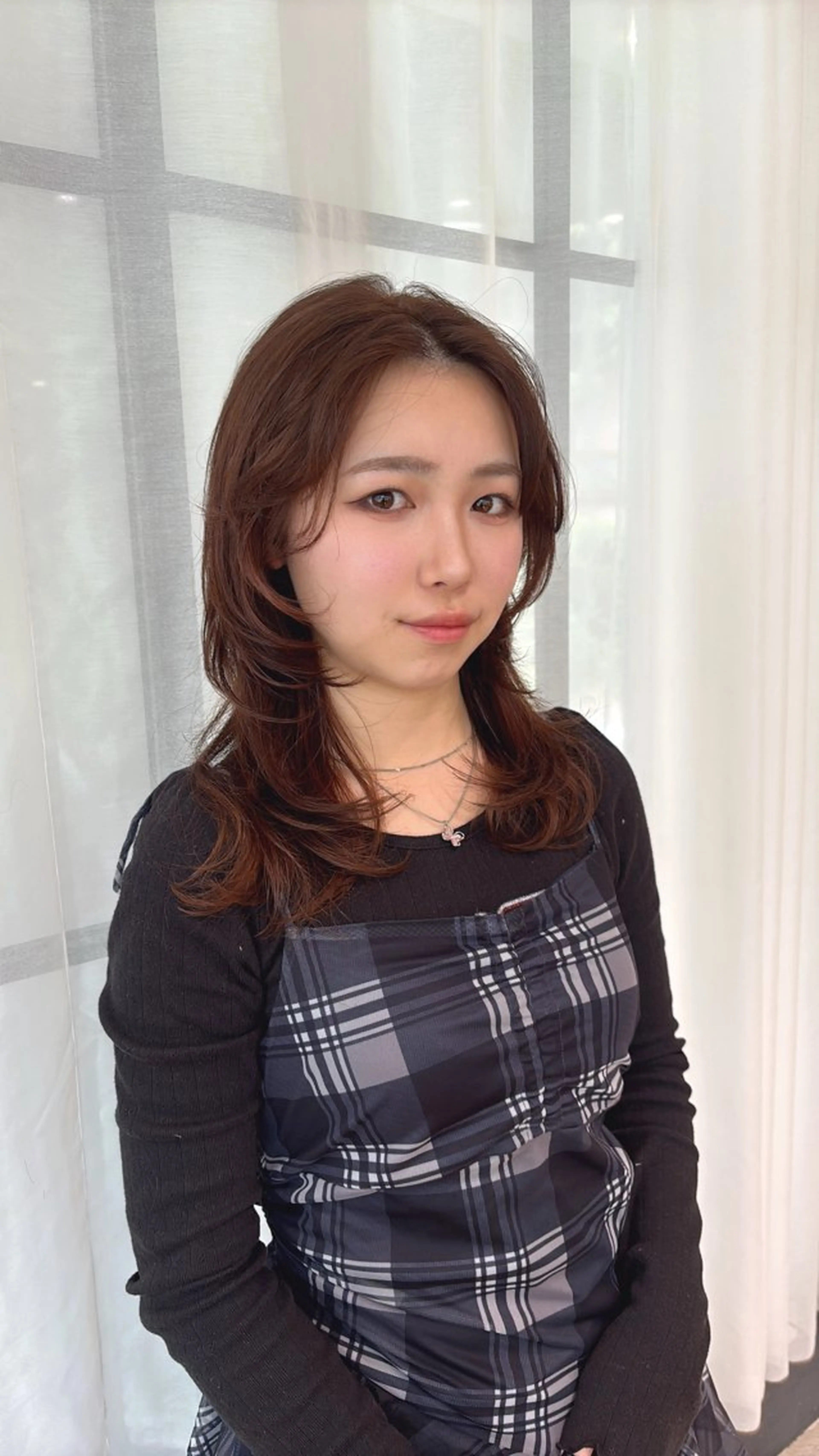 セミロング レイヤーカット ウルフカット ウルフレイヤー カット Lumier de mashu所属・梅田美容室/カット /Maoのヘアスタイル