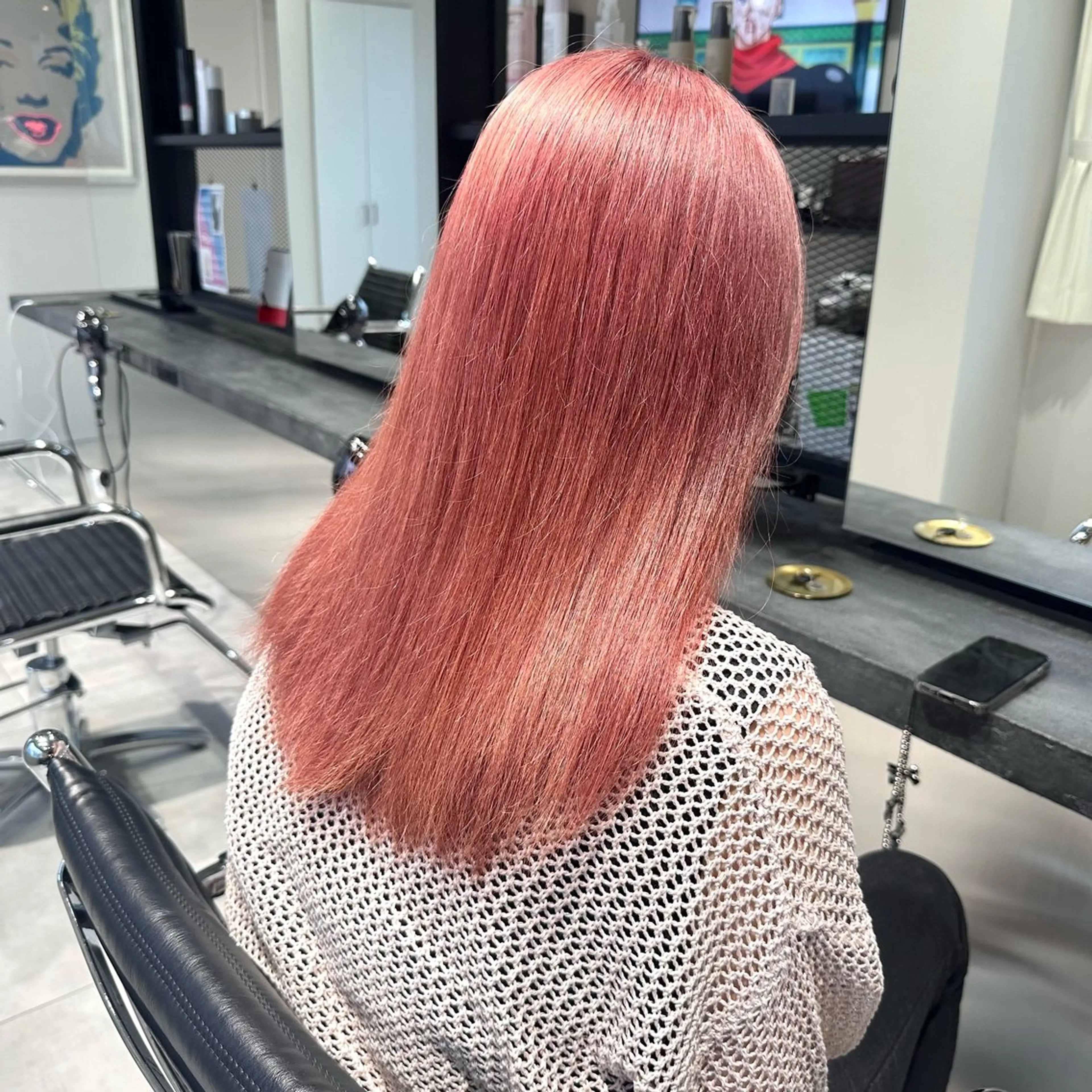 セミロング カラー カット ヘアカラー トリートメント ハイトーン/ウルフ/ レイヤー/Asukaのヘアスタイル