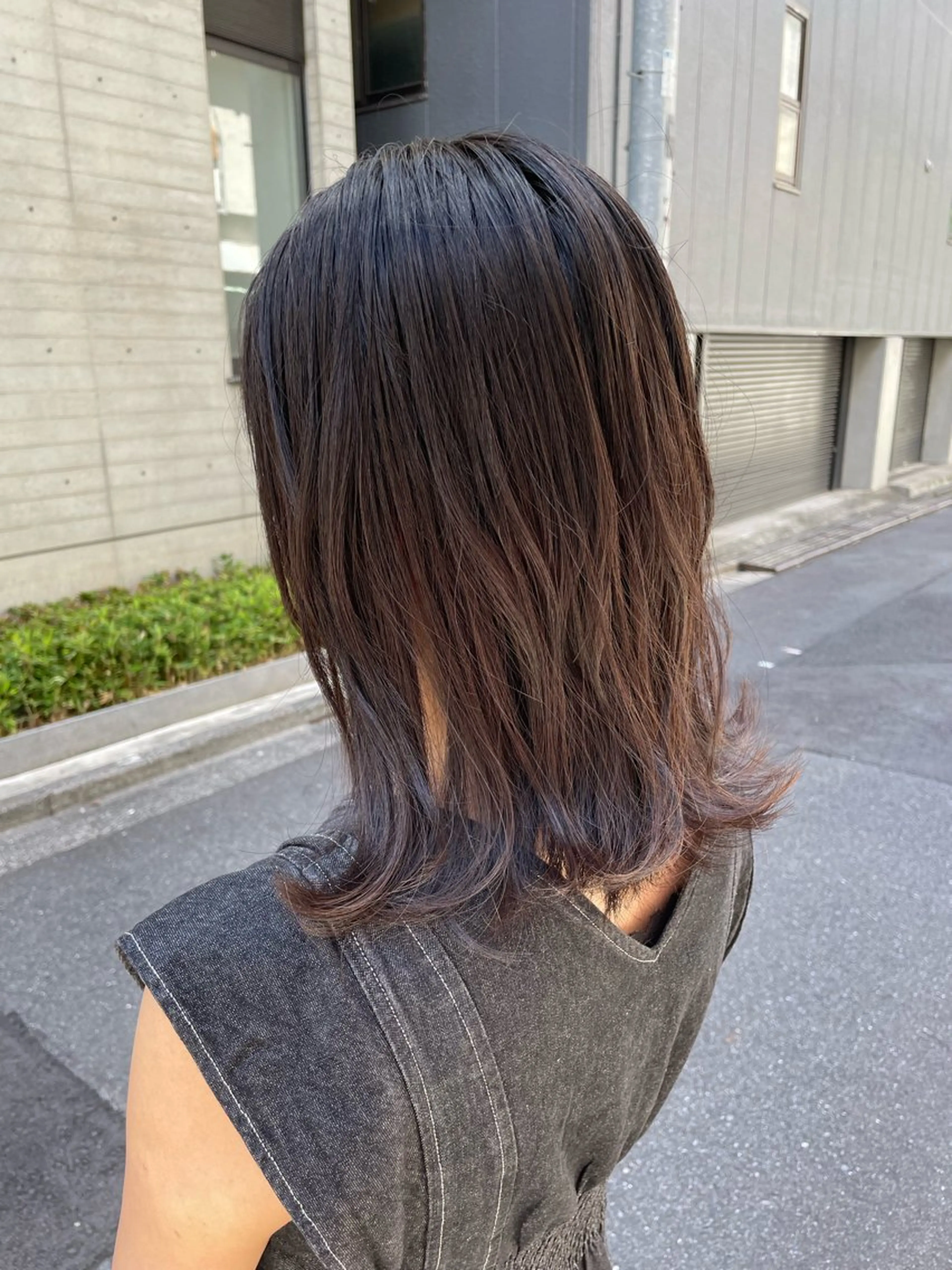 ミディアム カラー 外ハネヘア カット ヘアカラー ツヤ美髪💐 髪質改善/高山愛来のヘアスタイル