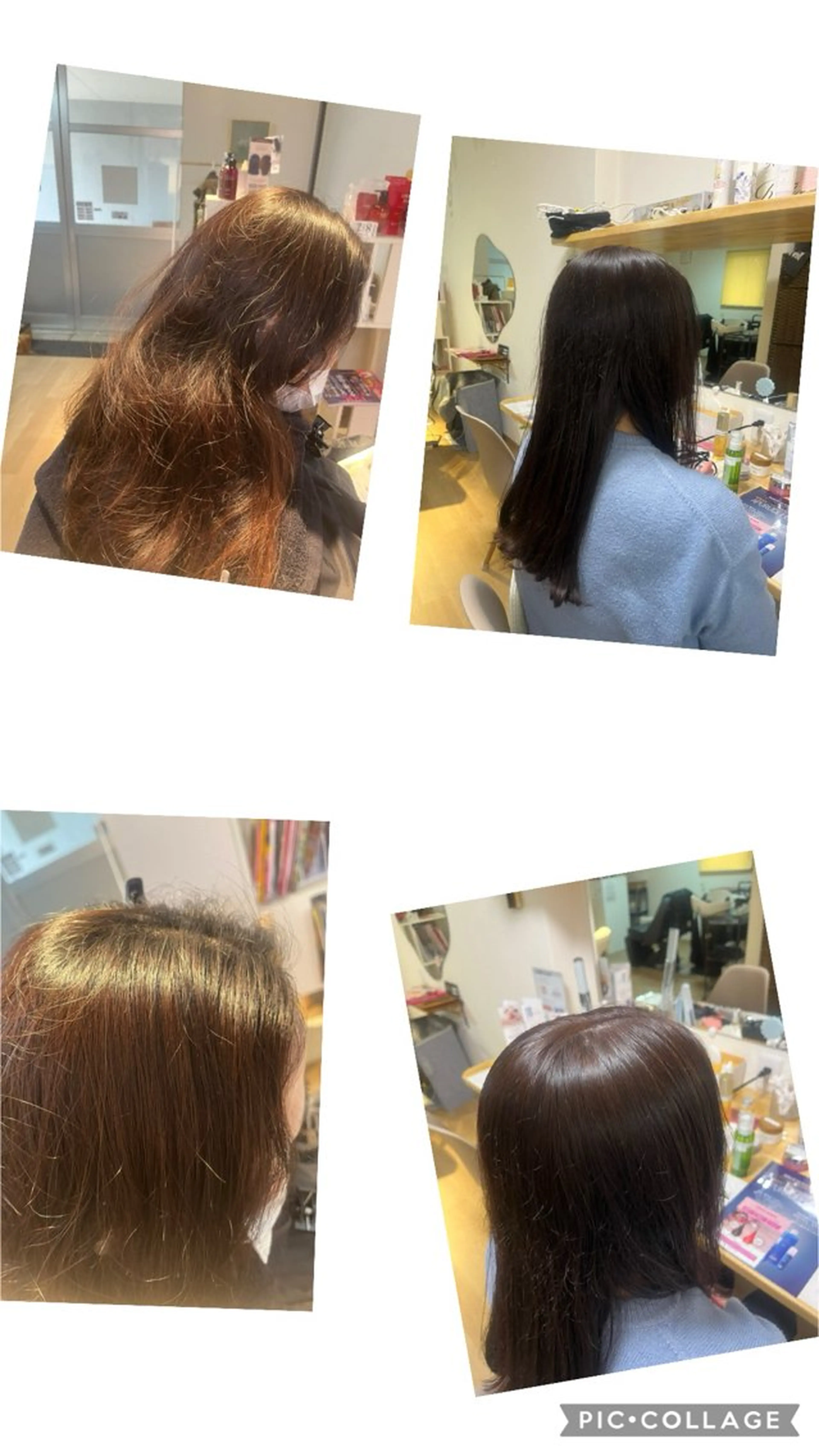 ロング カラー ブラウンカラー ピンクカラー ピンクブラウン ロング ヘアカラー プライベートサロン LOHASSALONのヘアスタイル