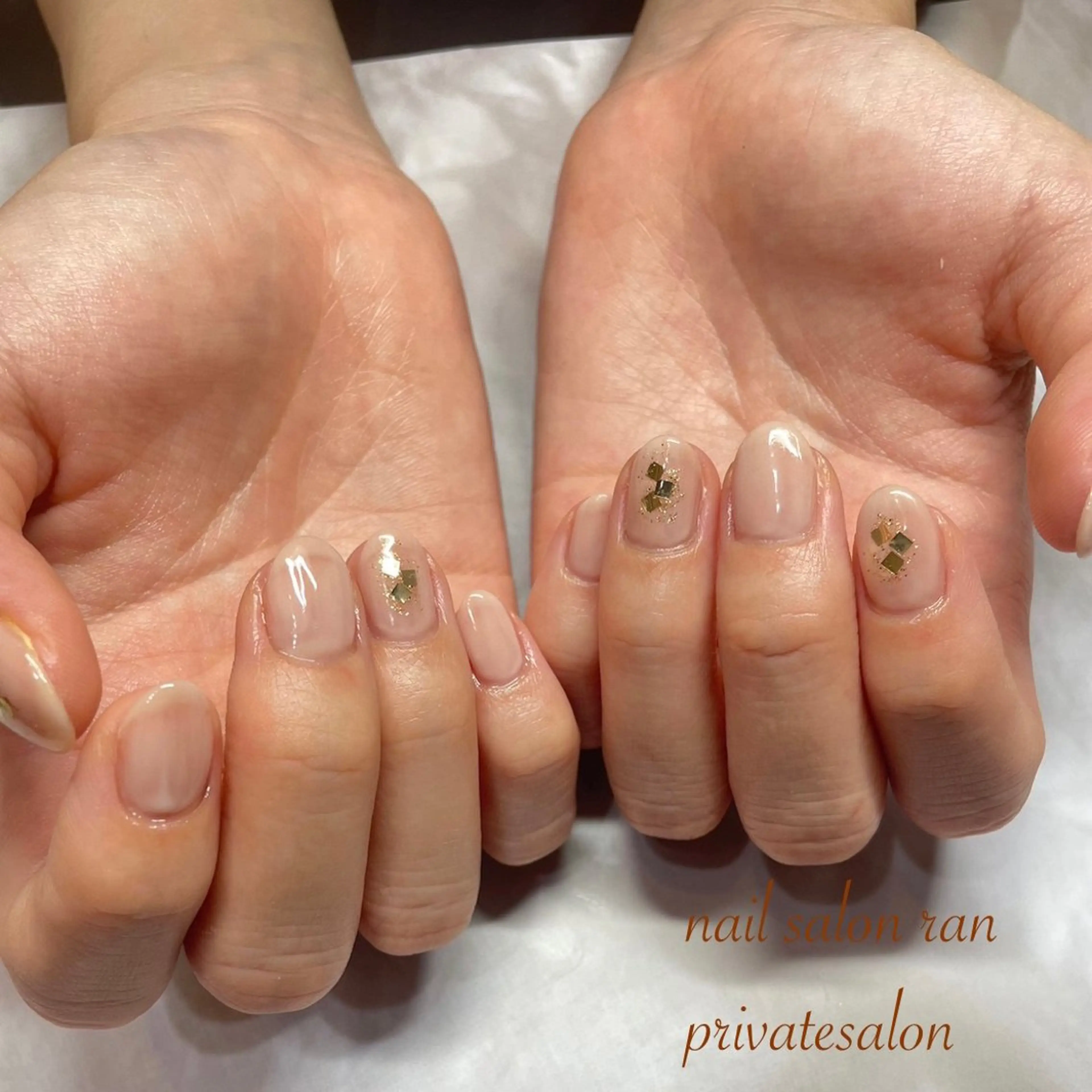 ネイル ホログラムネイル キラキラネイル オフィスネイル nailsalon ranのネイルデザイン