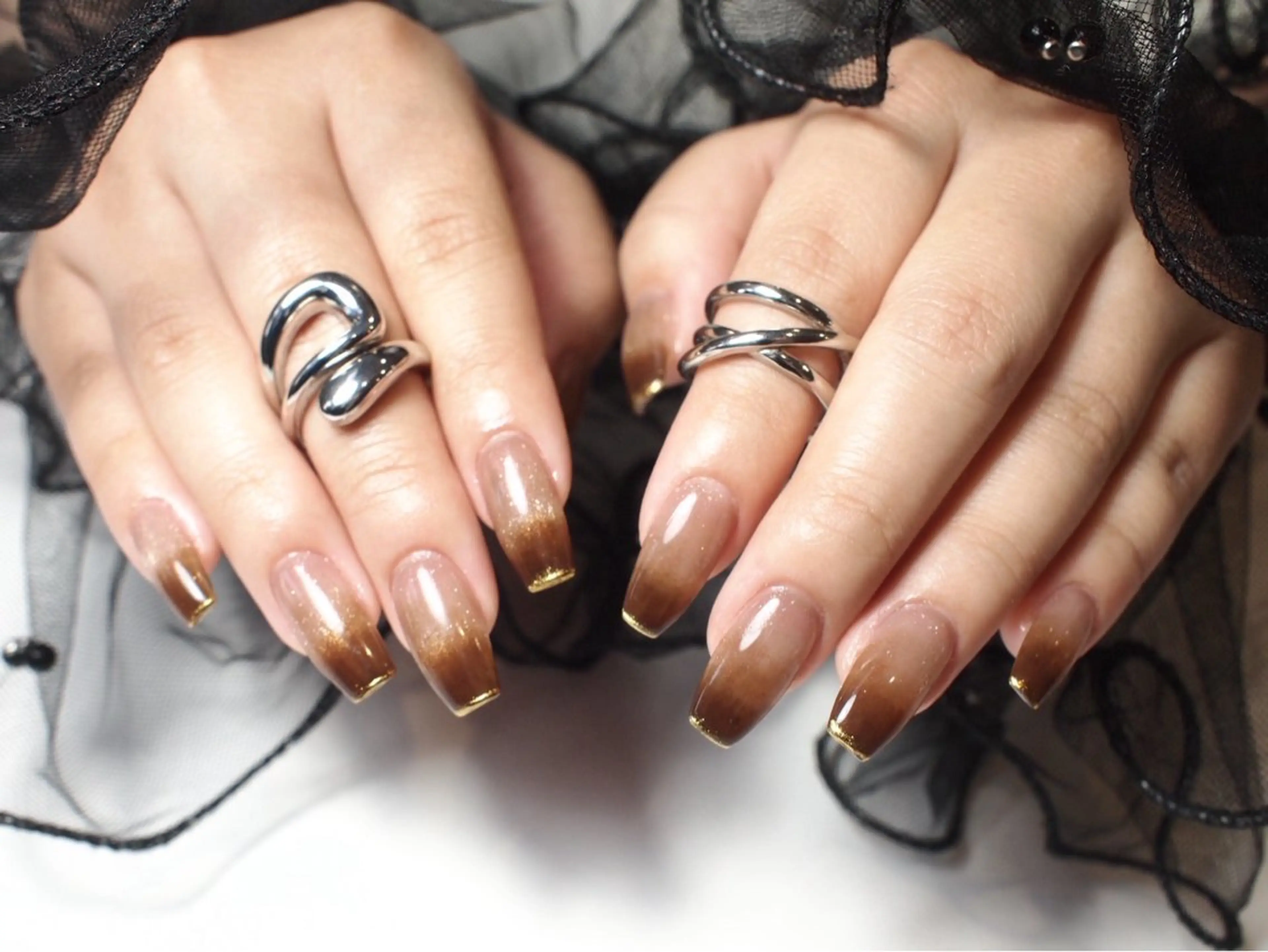 ネイル グラデーション マグネットネイル ORGAN makiのネイルデザイン