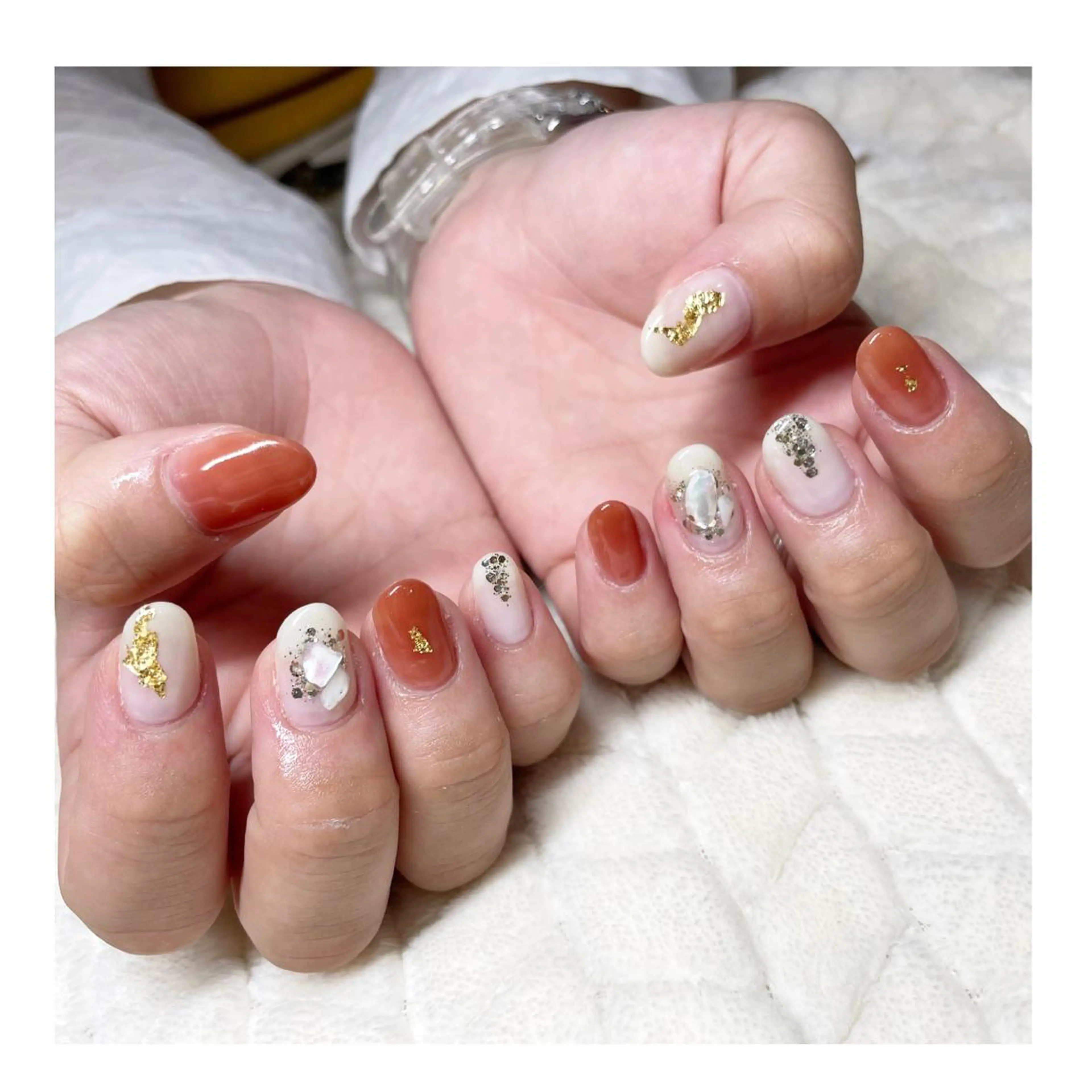 ネイル アートネイル ジェルネイル ニュアンスネイル ハンドネイル LaLa Peach 福岡のマツエク・マツパデザイン