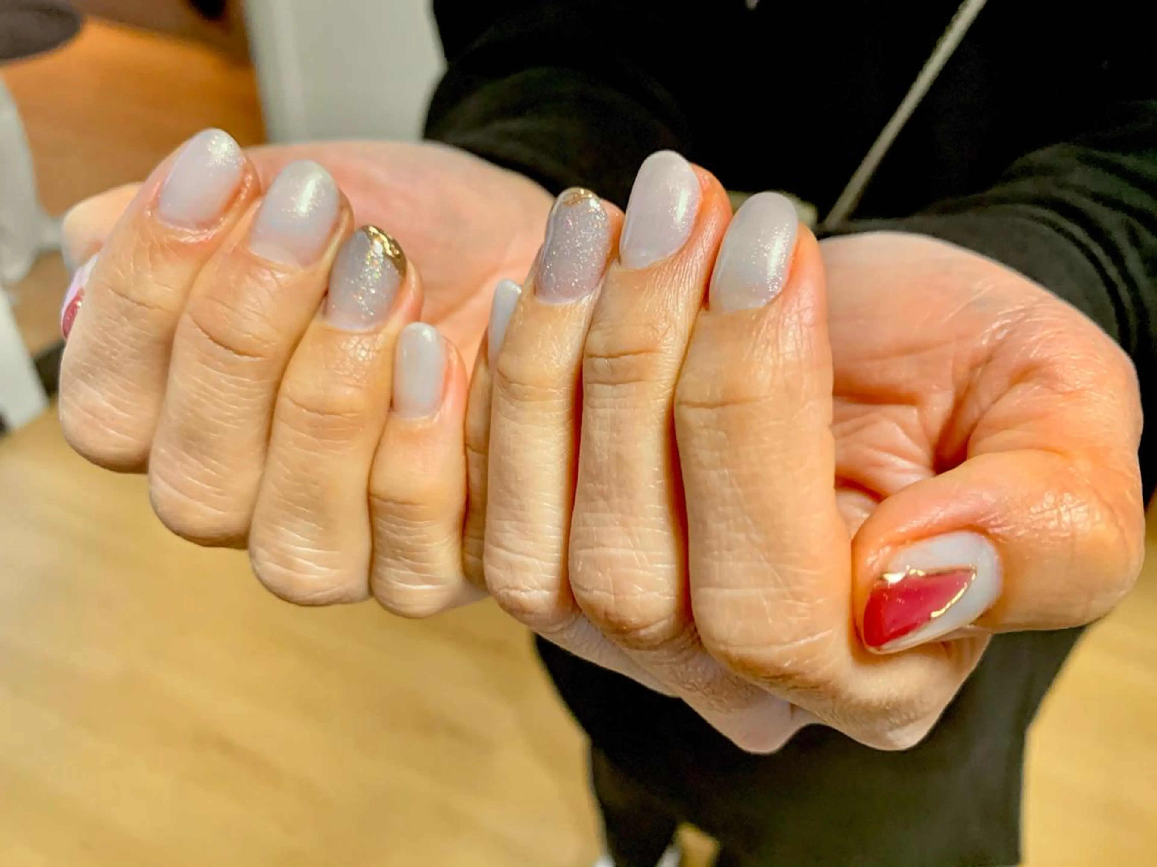 ネイル ハンドネイル ハンドケア うる艶/透明感 Rirashaのネイルデザイン