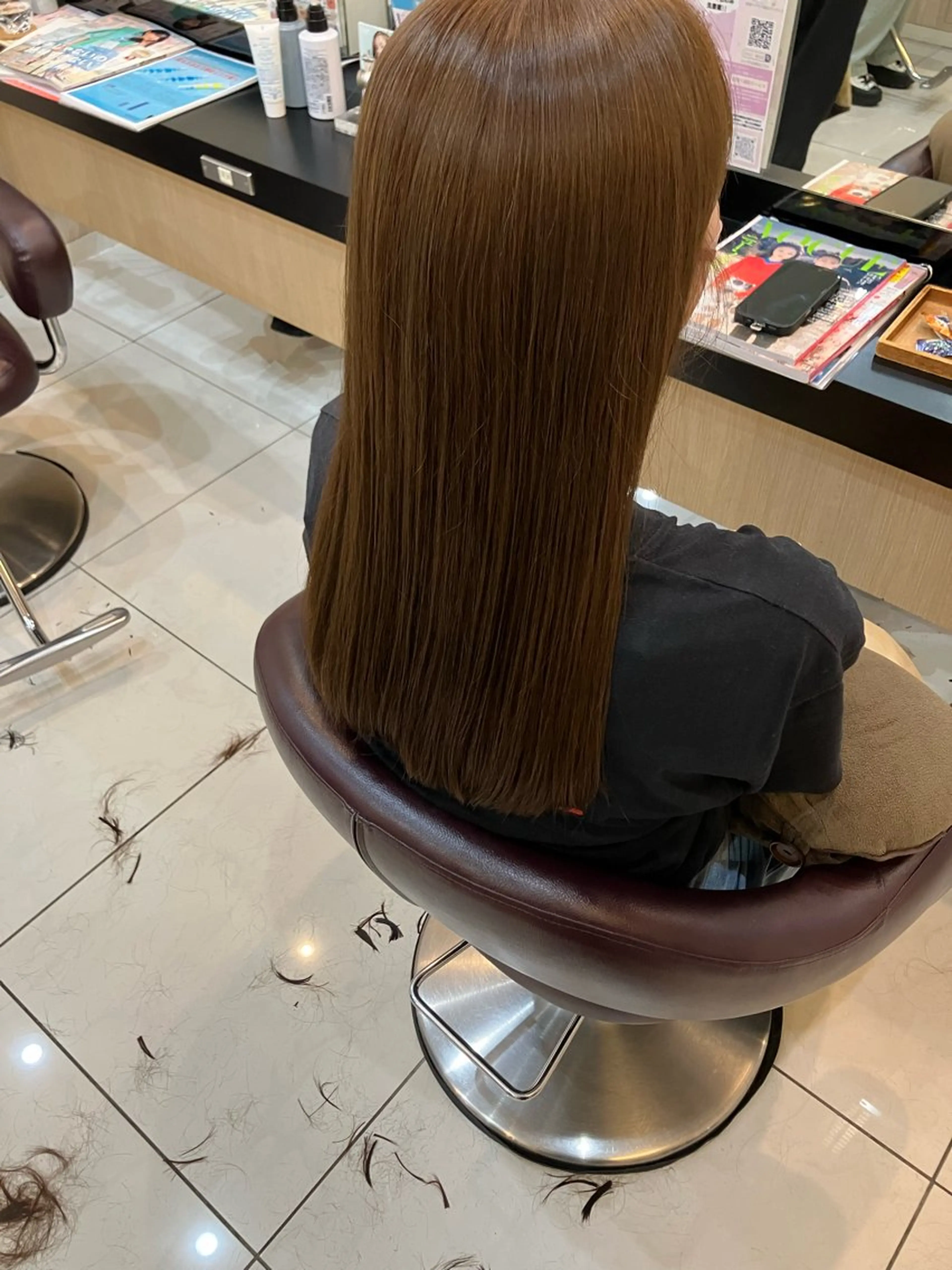 ロング ヘアカラー トリートメント yukari 艶髪ヘアのヘアスタイル