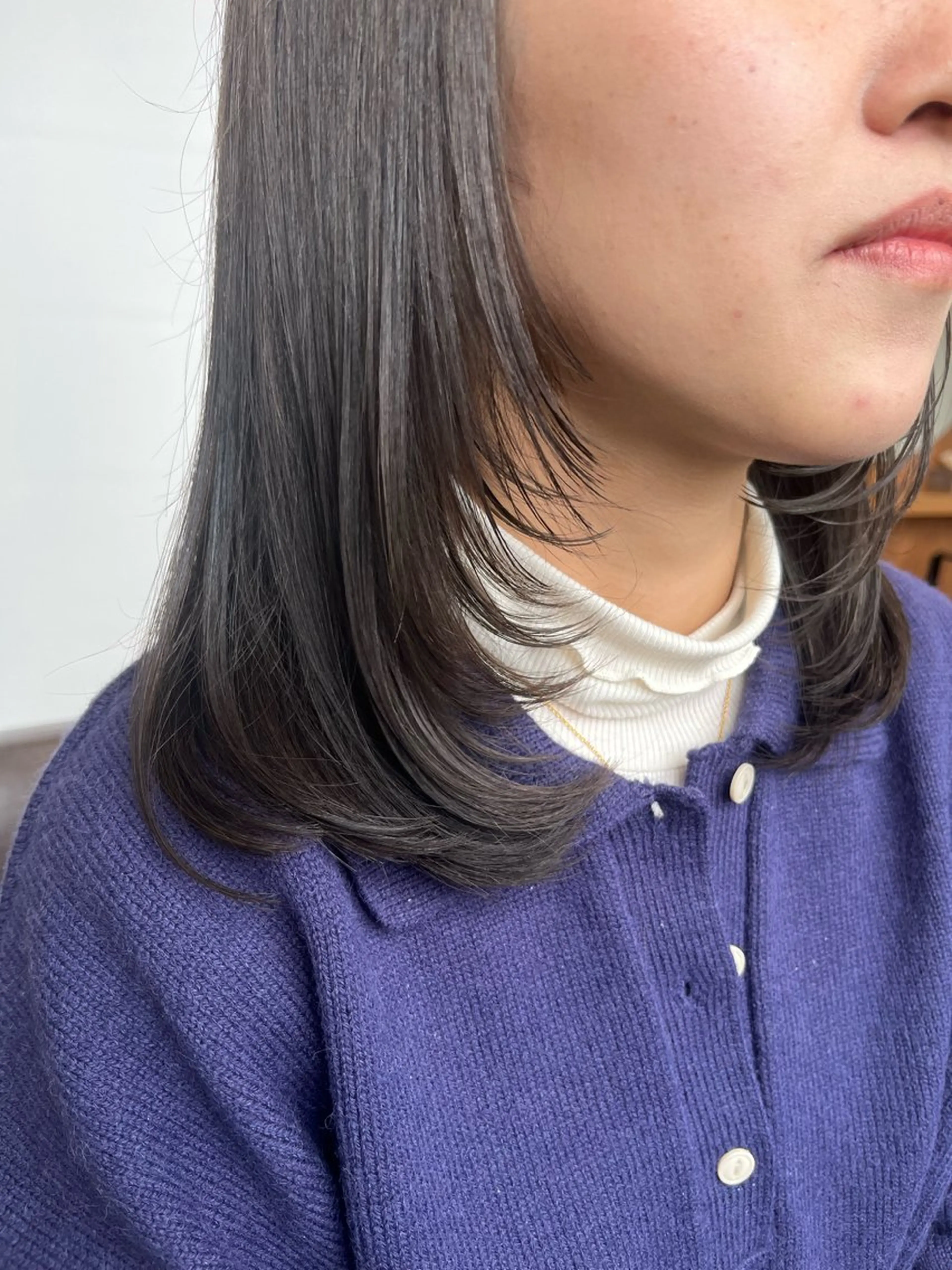 セミロング カット トリートメント 塩川ももこ/ 縮毛矯正/ヘアセットのヘアスタイル