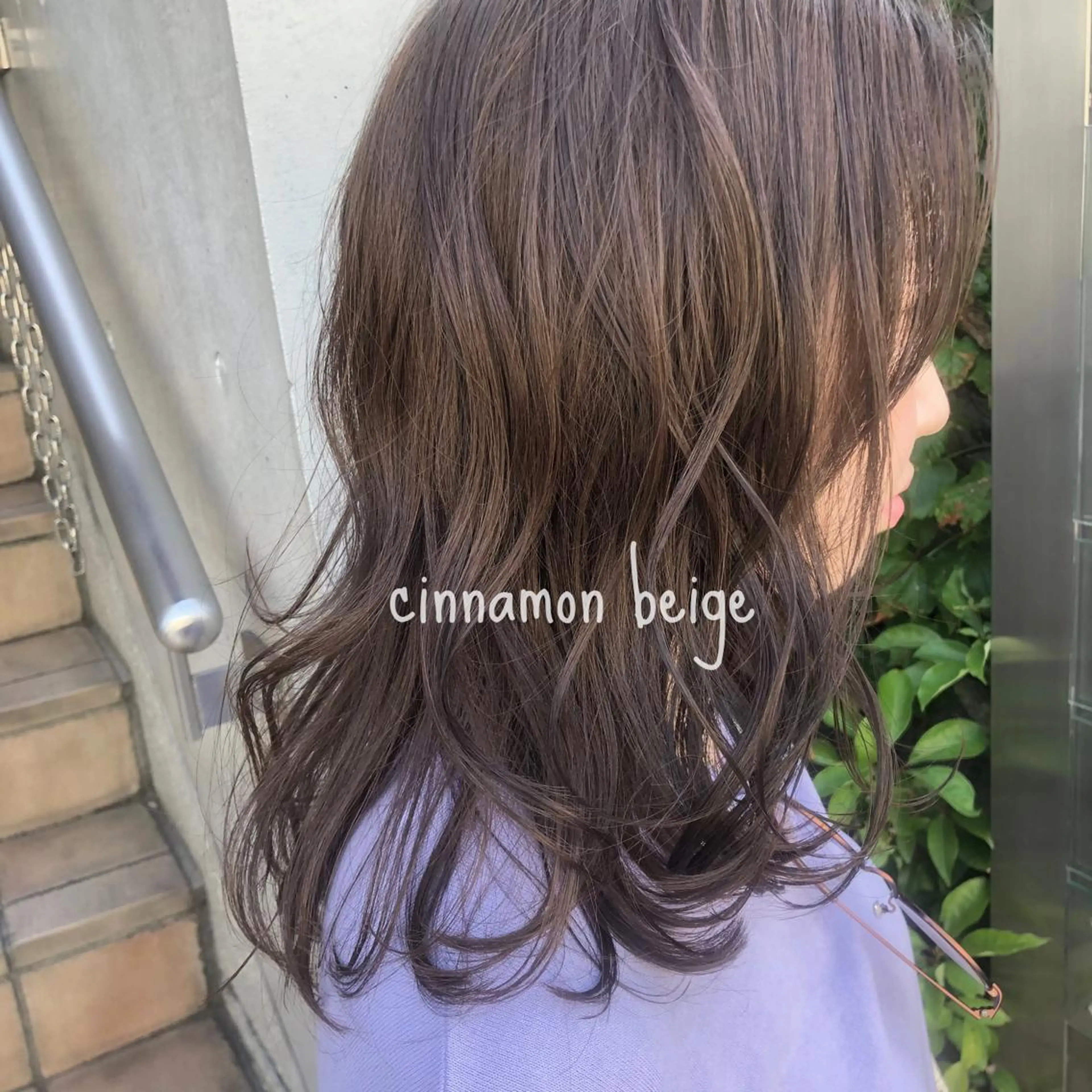 ミディアム カラー ヘアアレンジ ヘアカラー トリートメント ブリーチなしで透明感 艶カラー【Ryo】のヘアスタイル