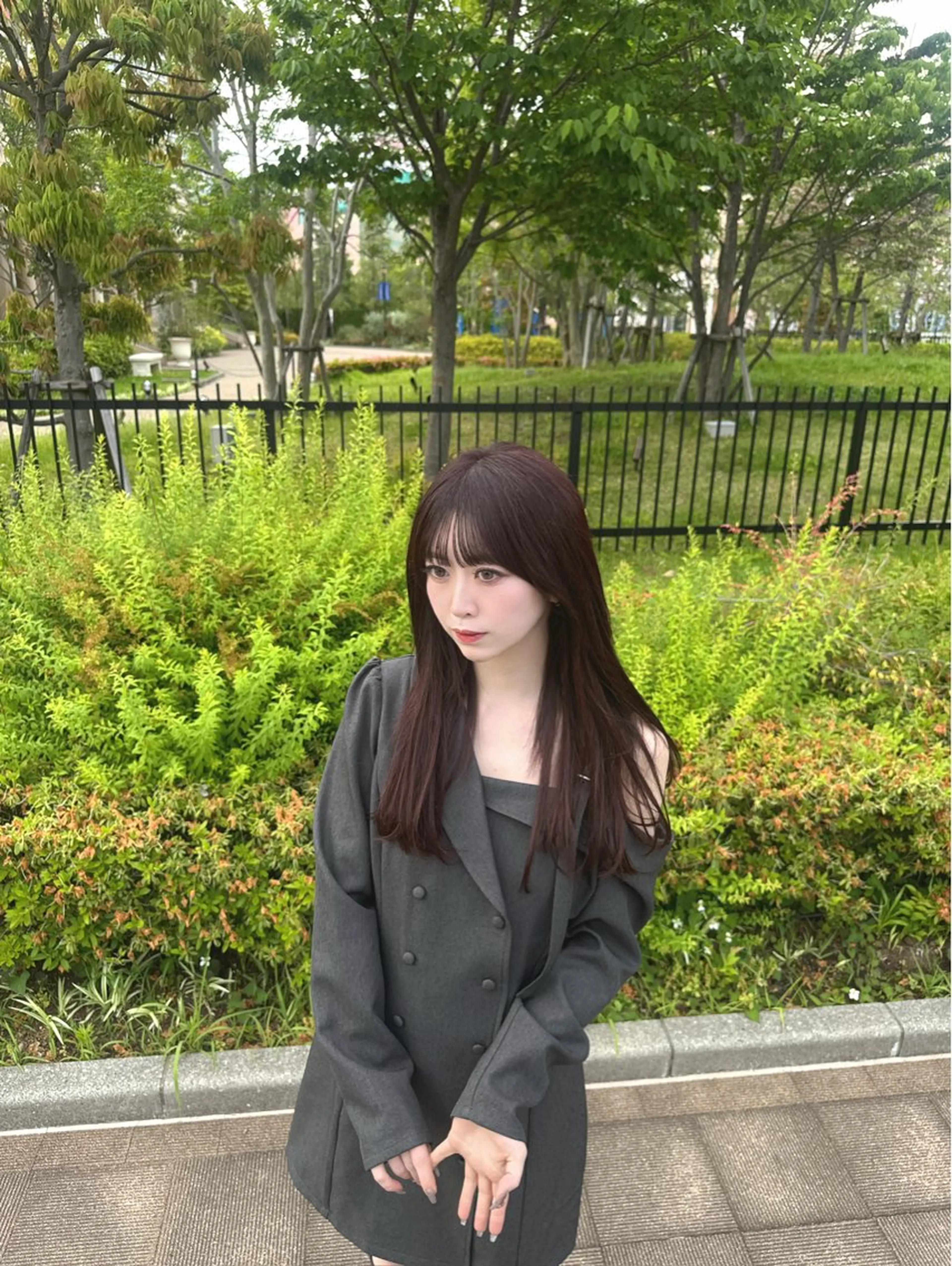 ロング カット ヘアカラー トリートメント I S所属・🌿透明感カラー 縮毛矯正✨かずきのヘアスタイル