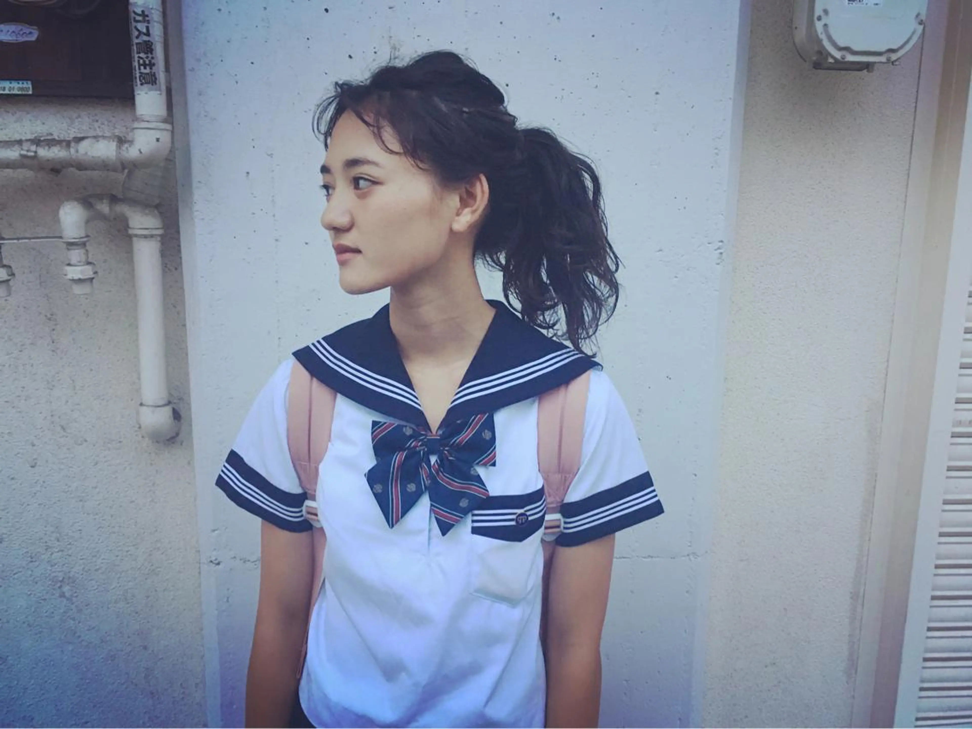 セミロング カラー パーマ ヘアアレンジ ポニーテール 髪質改善 la fith所属・rico_by ヘアとアイブロウのヘアスタイル