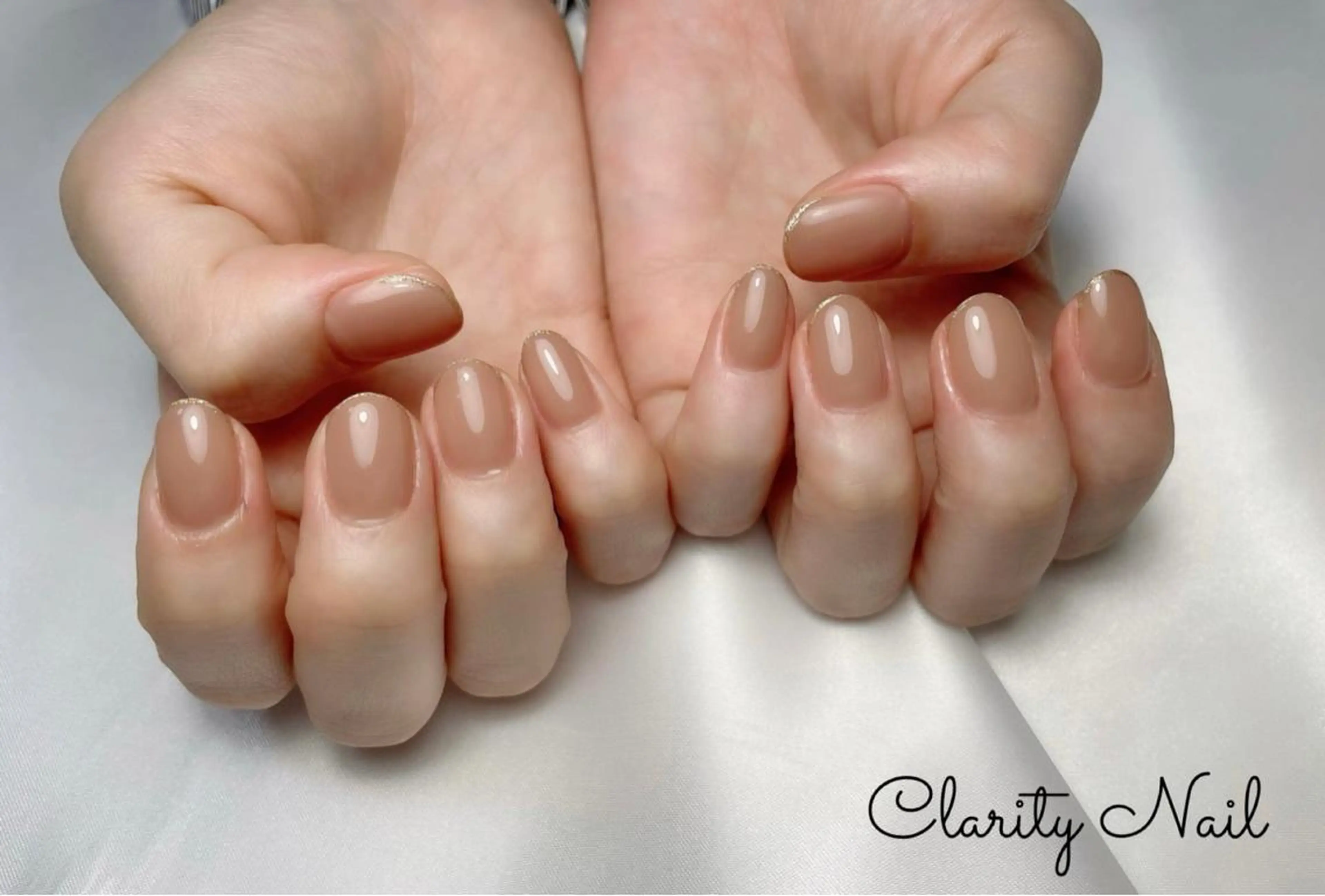 ネイル ラメ(グリッター) ワンカラーネイル ハンドネイル Clarity Nailのネイルデザイン