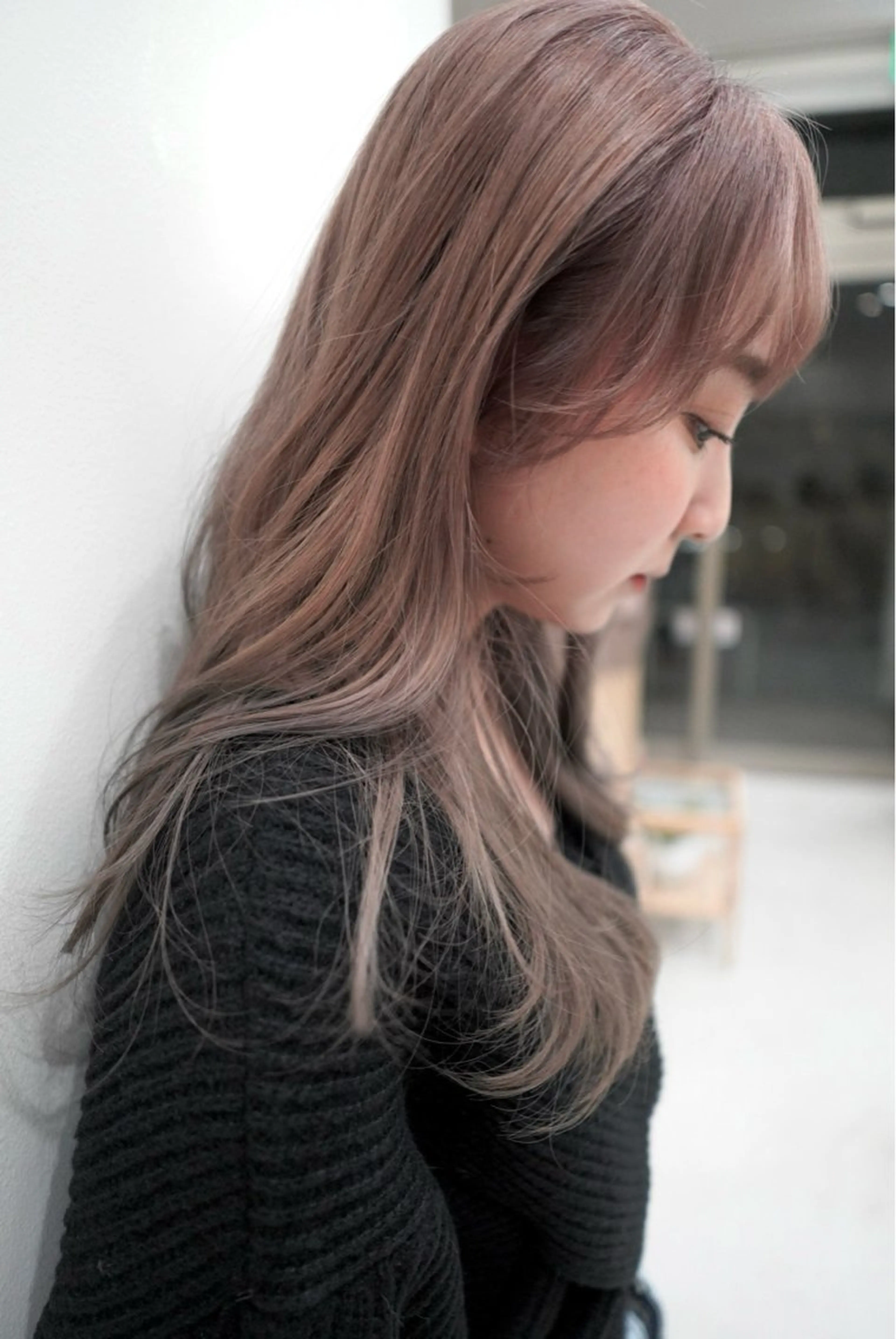 ロング カラー ヘアカラー トリートメント 💛🤍U too e’s 鎌倉🧸のヘアスタイル