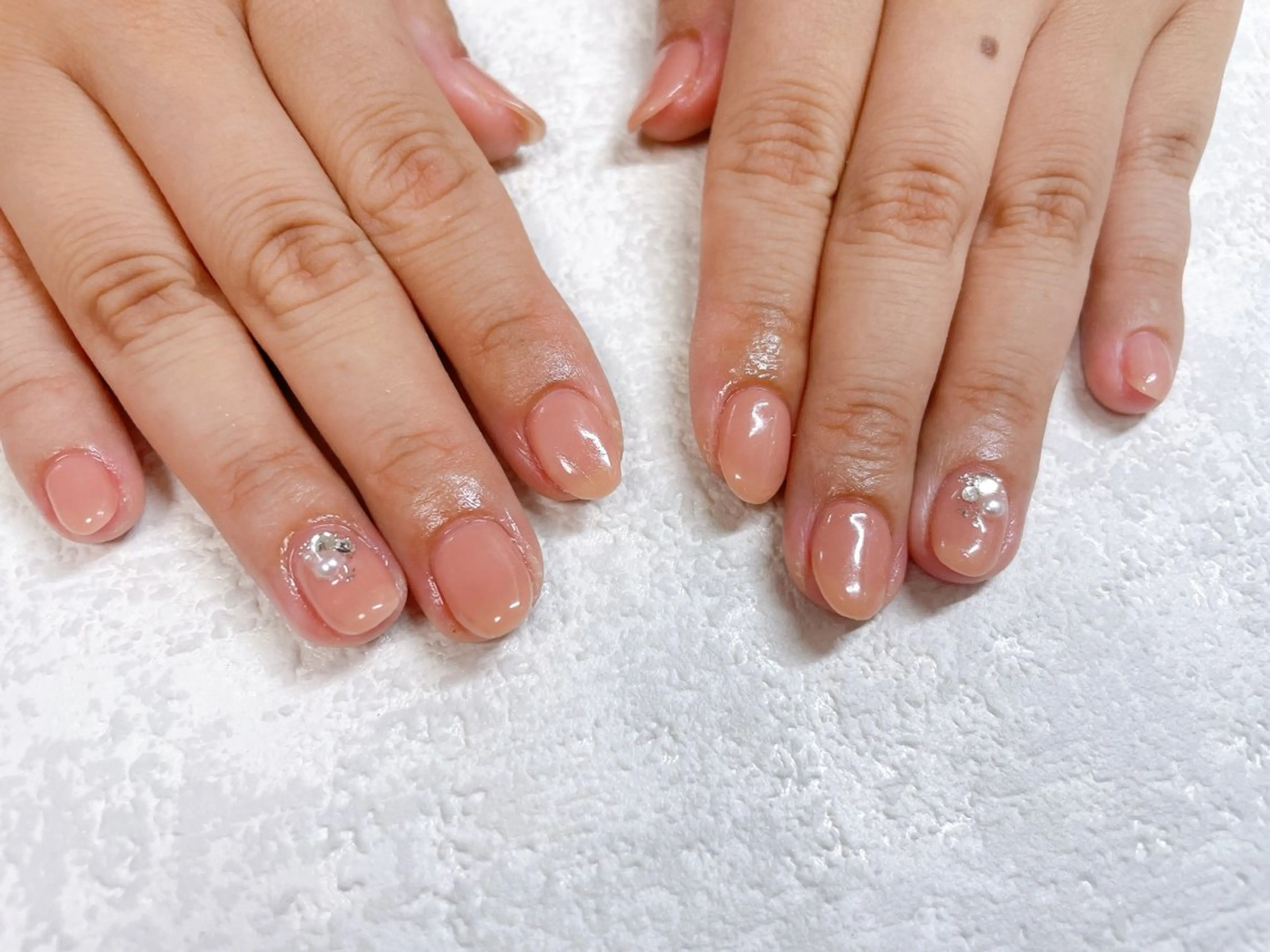 ネイル オーロラネイル フットネイル フレンチネイル ジェルネイル 韓国ネイル ハンドネイル Mogu nail 二子玉川のネイルデザイン