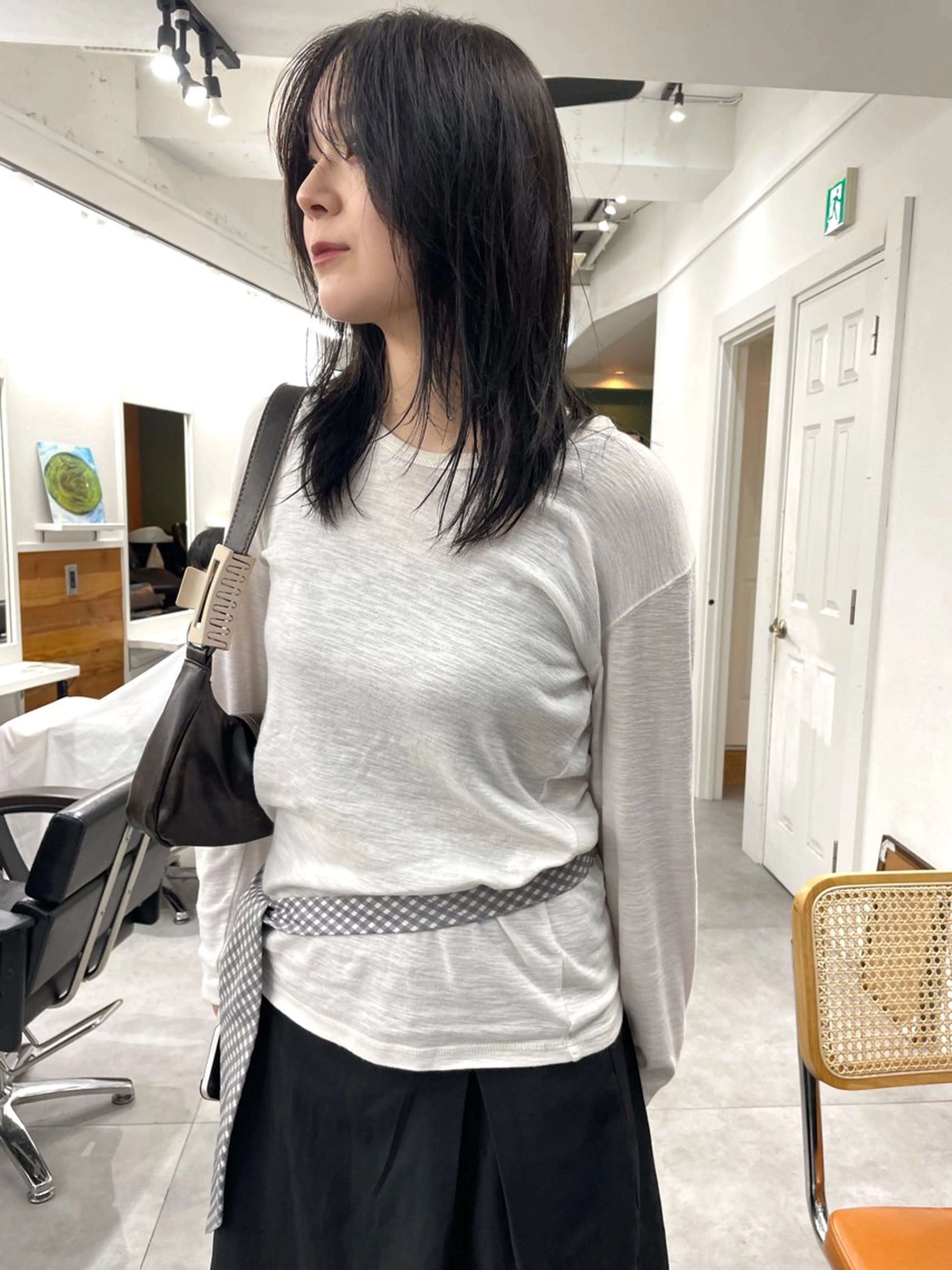 ミディアム カラー レイヤーカット カット ヘアカラー トリートメント レイヤー/似合わせ TAKUYAのヘアスタイル