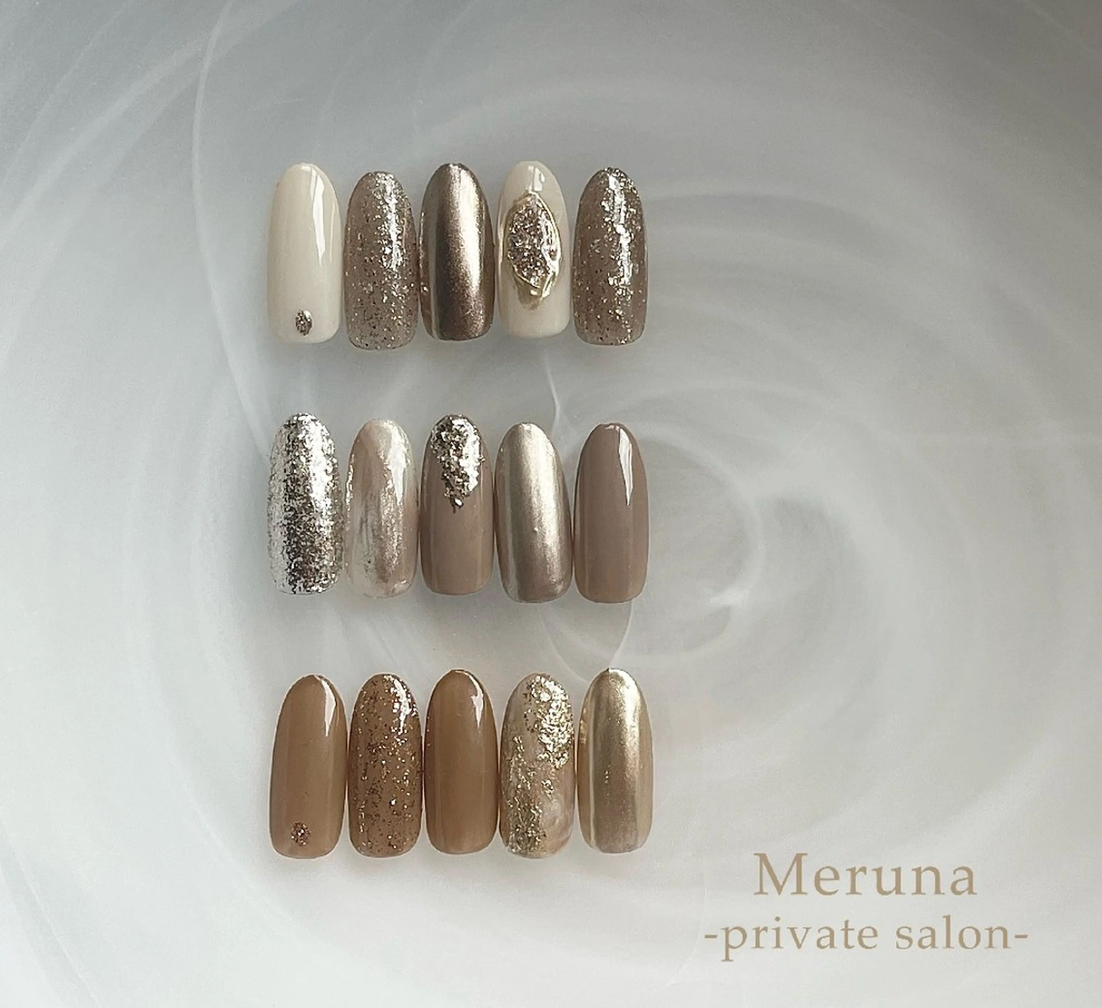 ネイル ニュアンスネイル ハンドネイル Meruna .ﾒﾙｰﾅ.のネイルデザイン