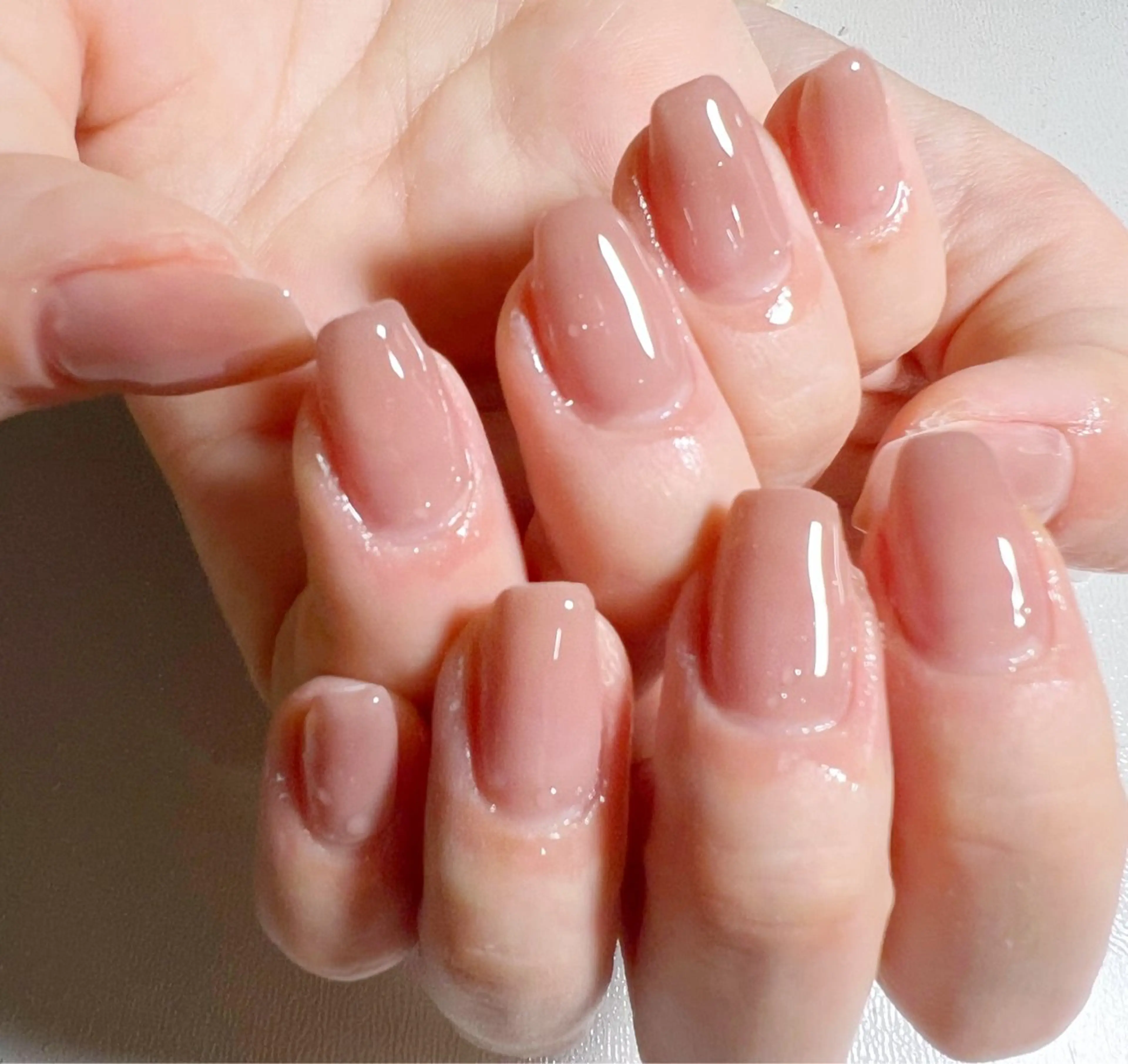 ネイル ワンカラーネイル シンプルネイル ハンドネイル private salon mieのネイルデザイン