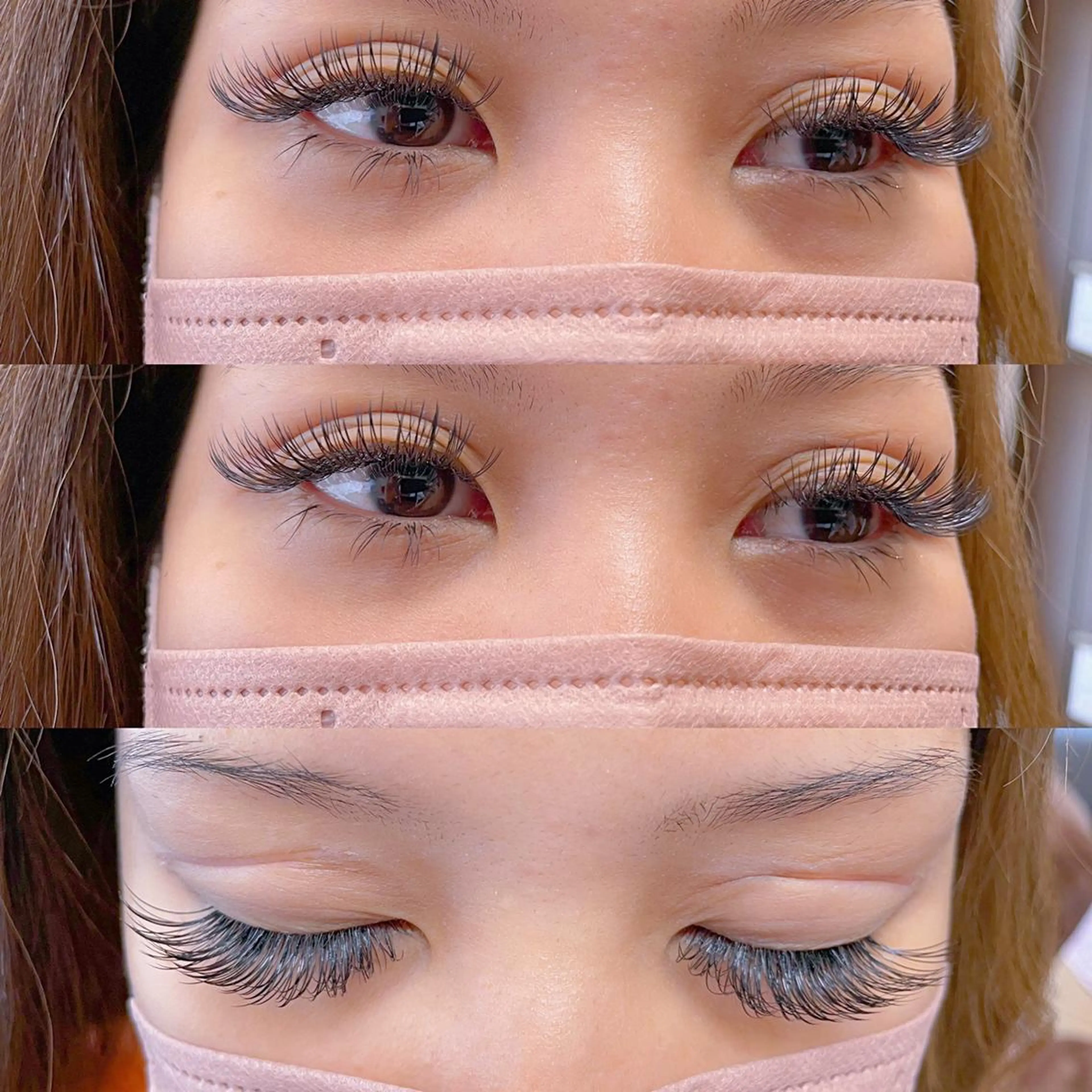 マツエク・マツパ 付け放題 フラットラッシュ カナザワ シズキのマツエク・マツパデザイン