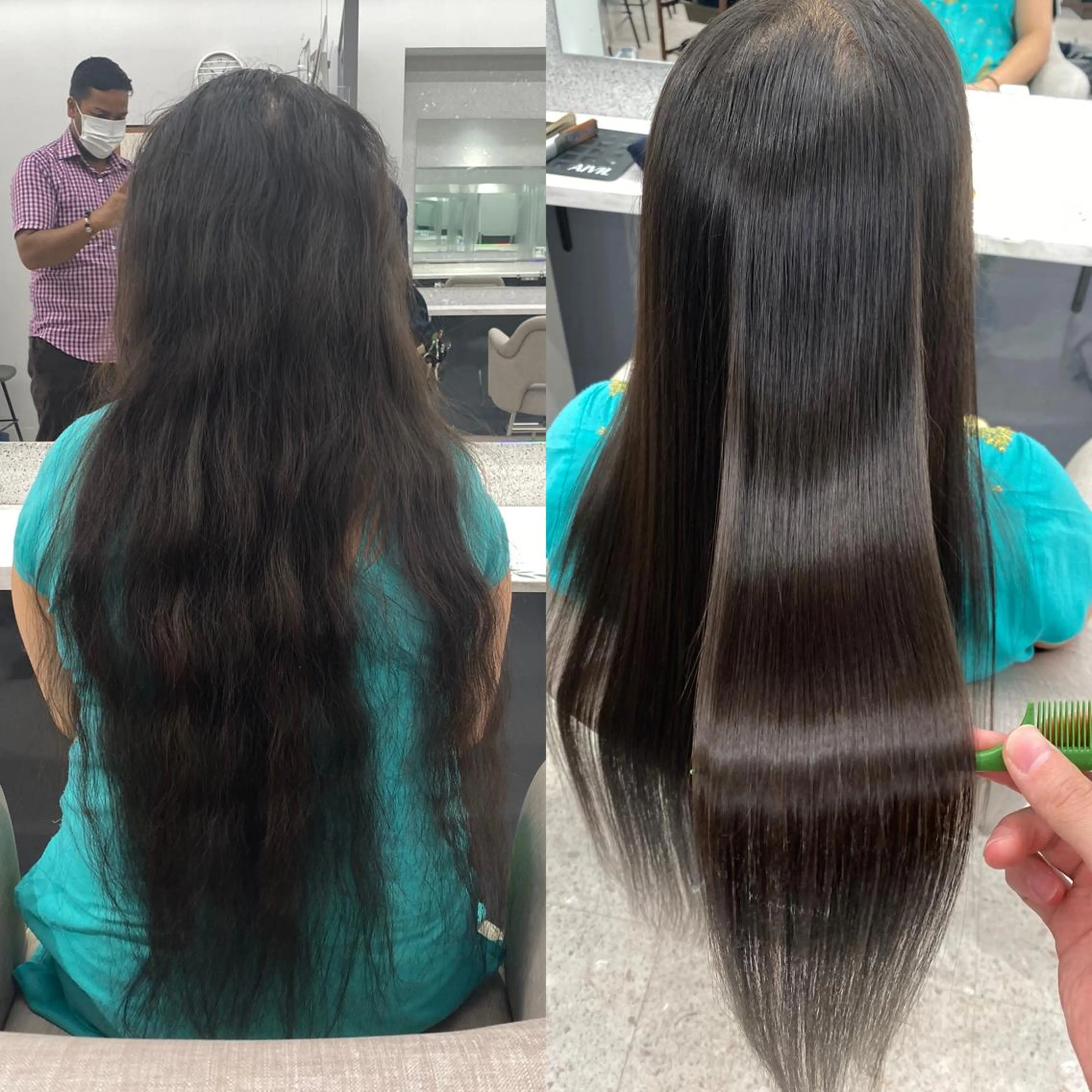 カラー 京都レイヤーカット/ 縮毛矯正/羽柴りくのヘアスタイル