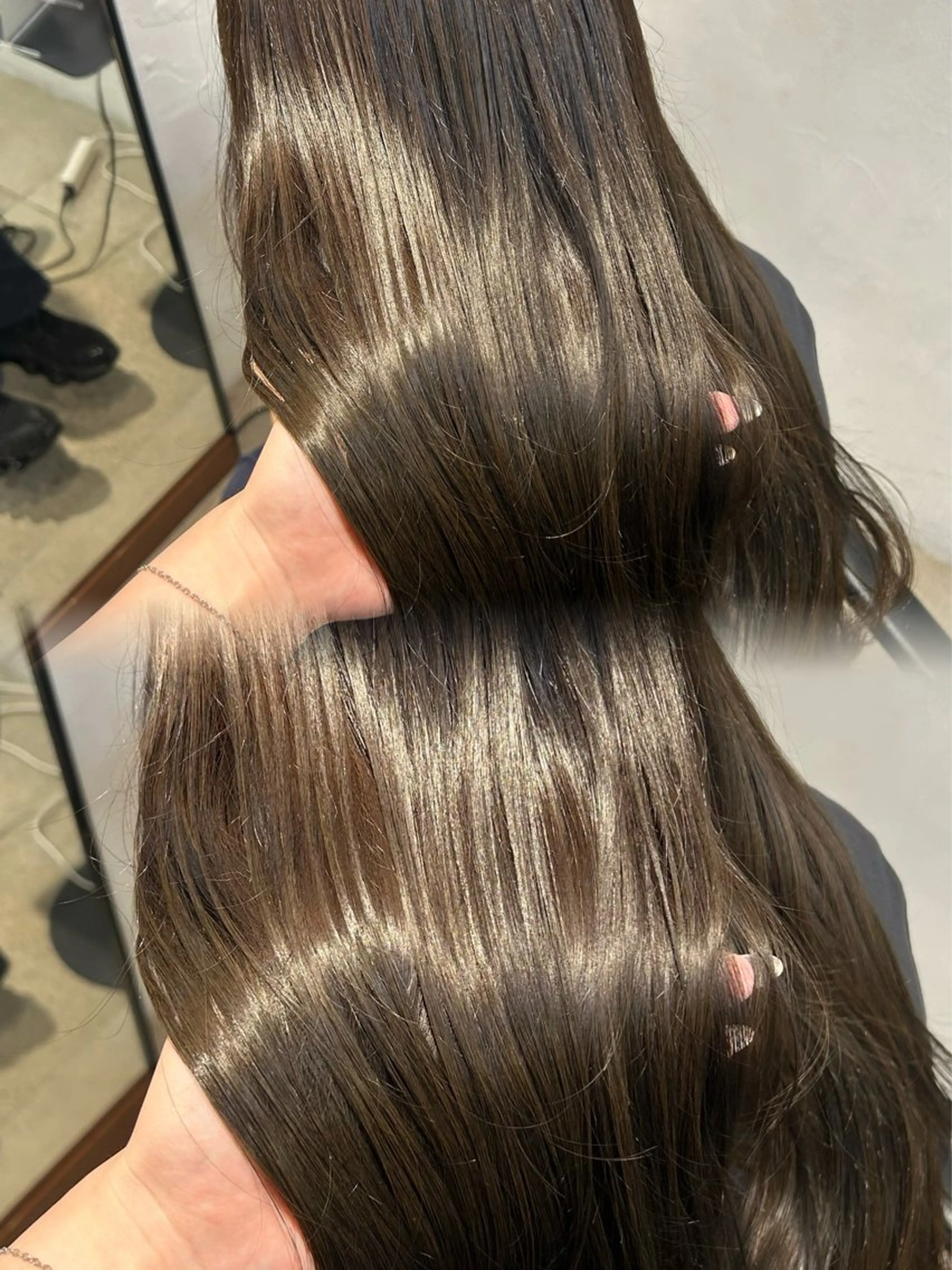 ロング ヘアカラー トリートメント Lomalia Yuuka/42🩵のヘアスタイル