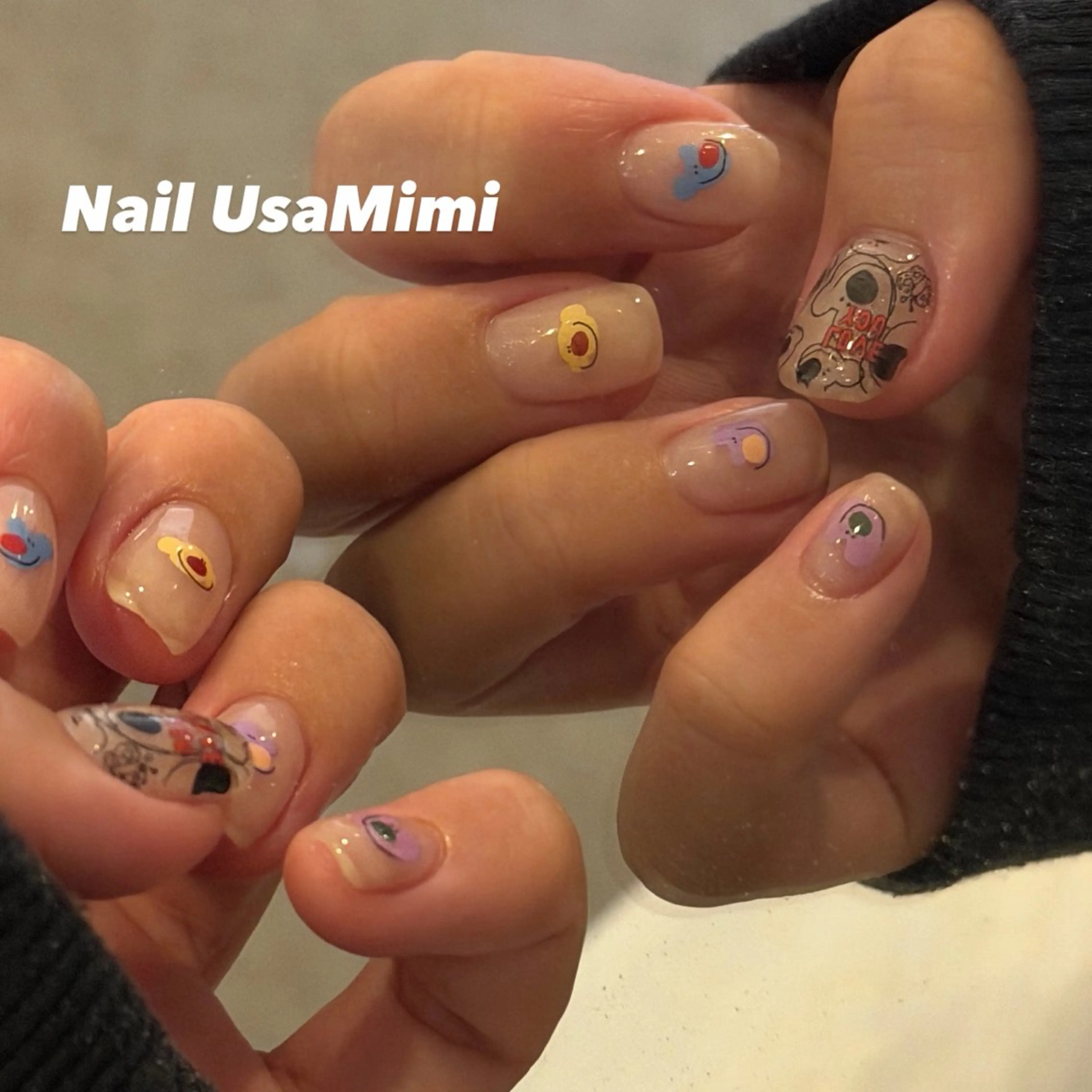 ショート ハンドネイル 本町Nail Usa Mimi SAKIのネイルデザイン